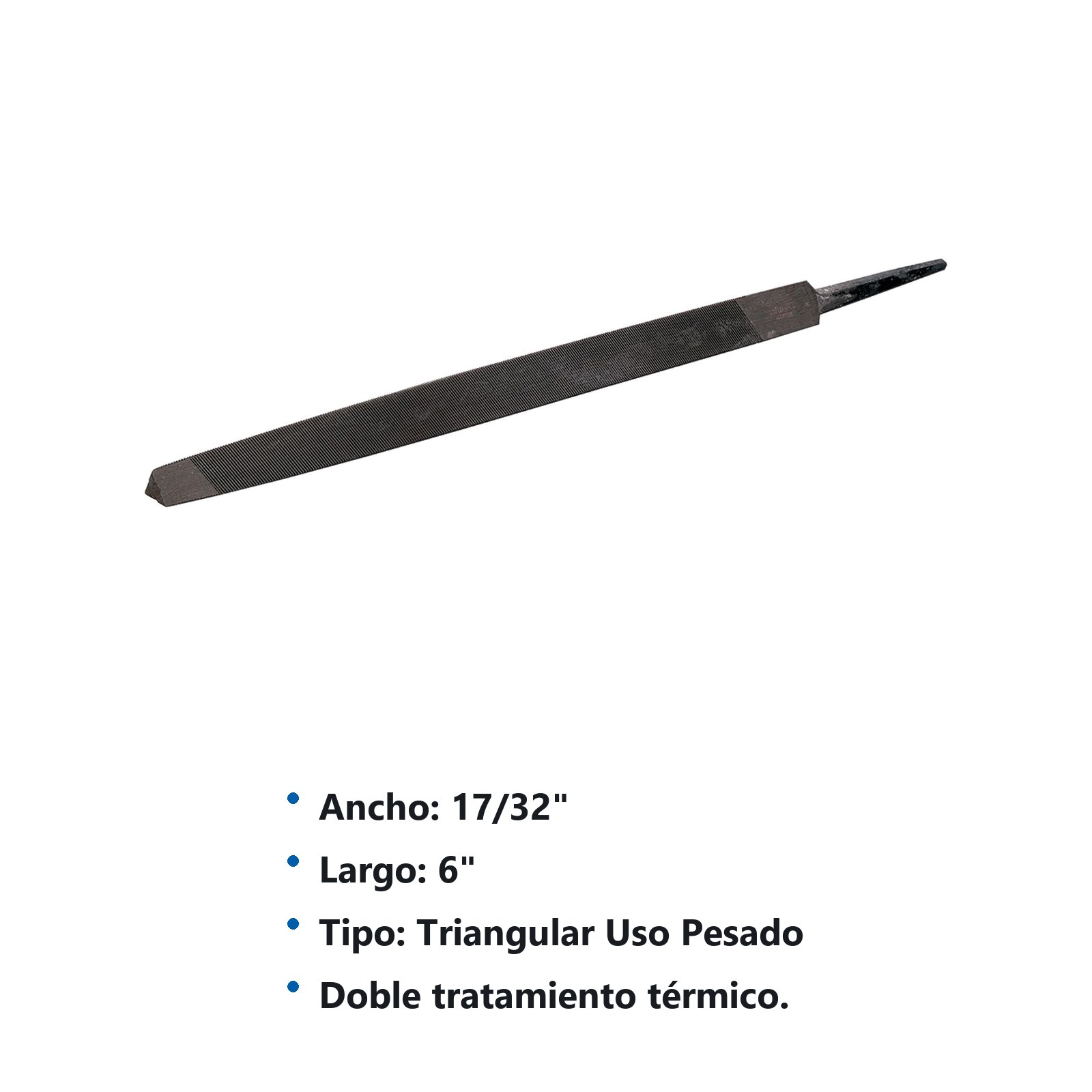 Lima triangular uso pesado 6" Surtek - Imagen 3