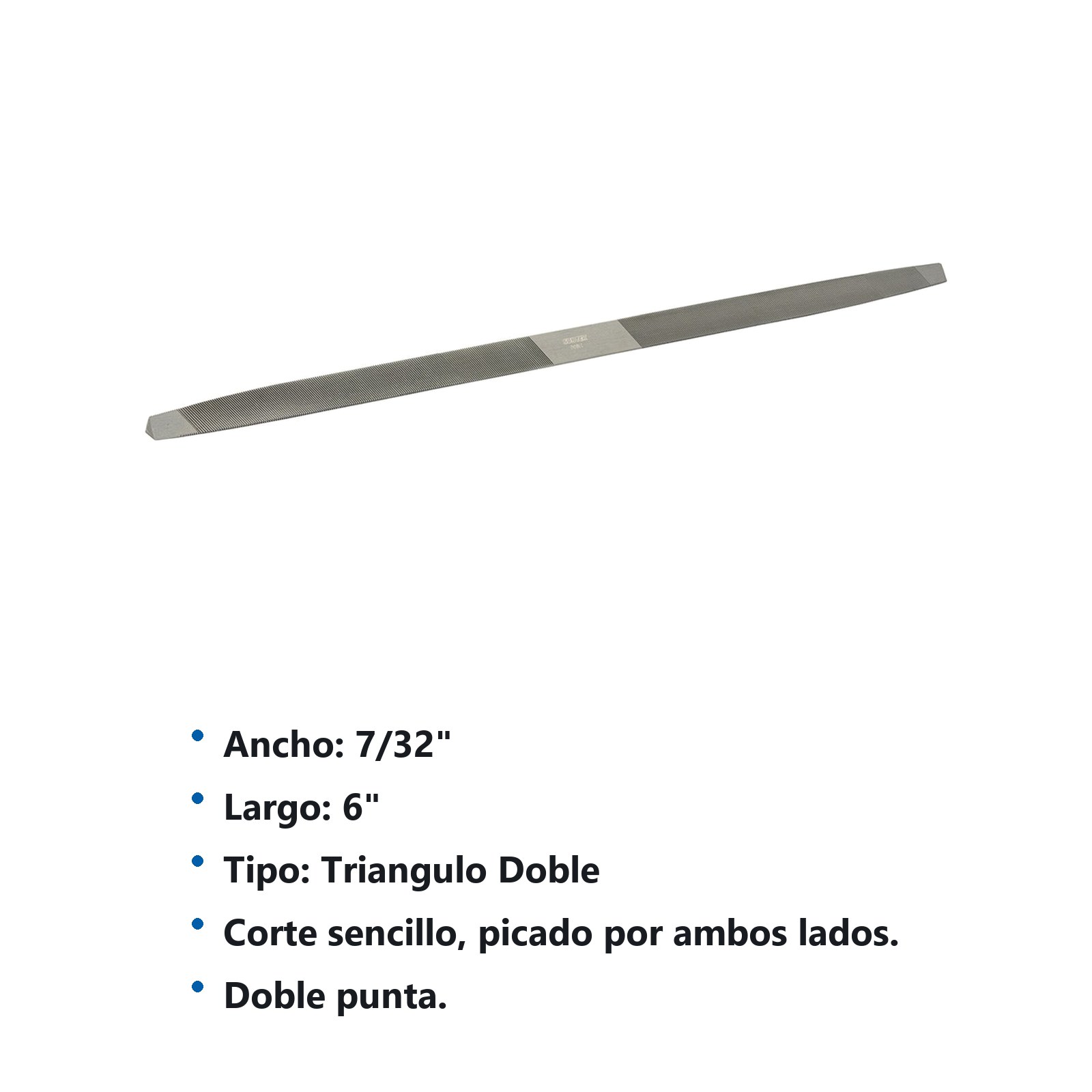 Lima triangular doble 6" Surtek - Imagen 3