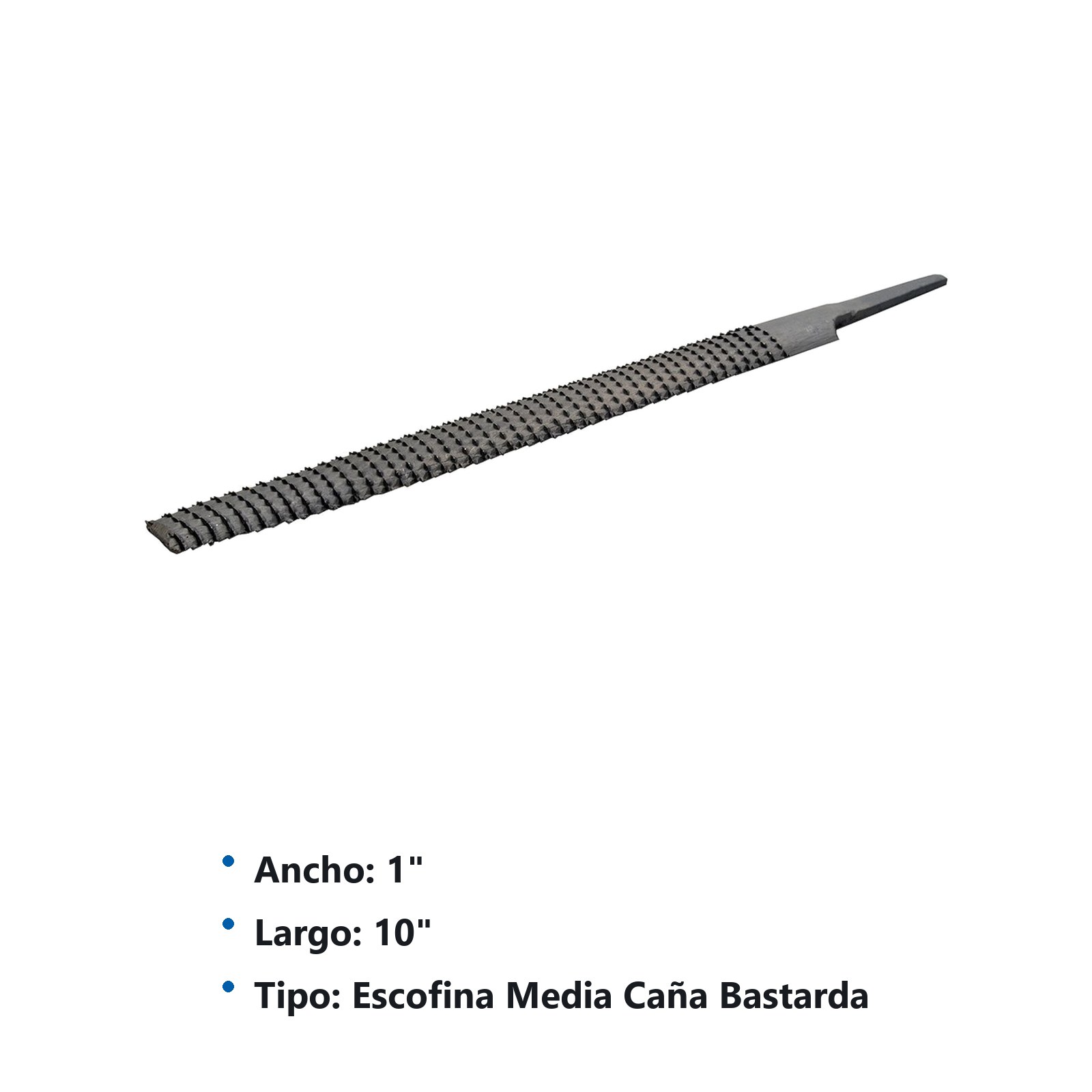 Lima media caña escofina 10" Surtek - Imagen 3