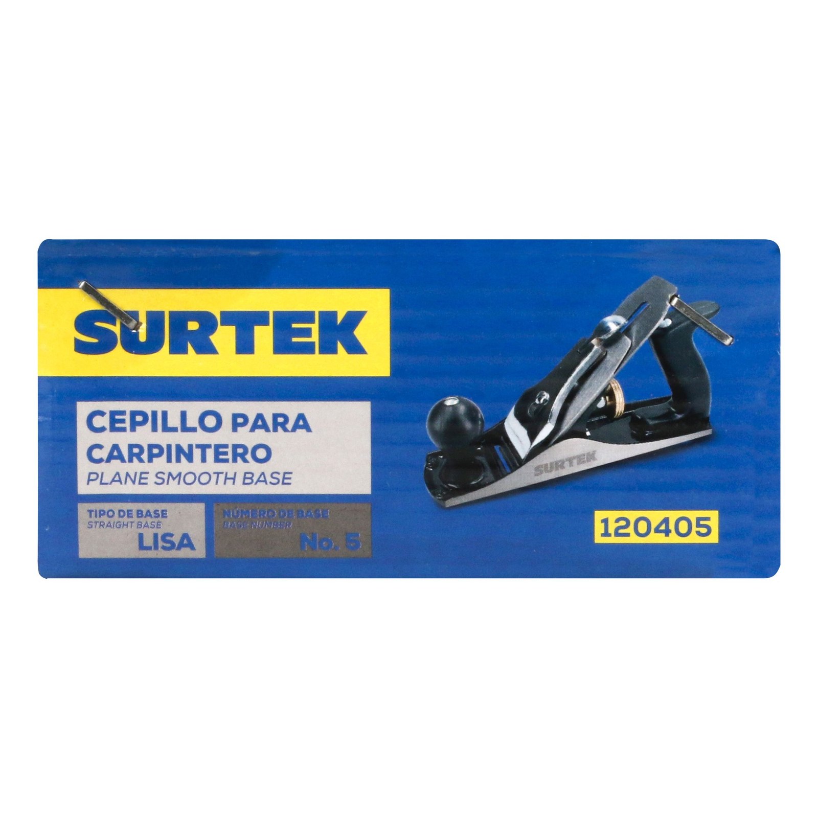 Cepillo para carpintero de madera base lisa #5 Surtek - Imagen 4