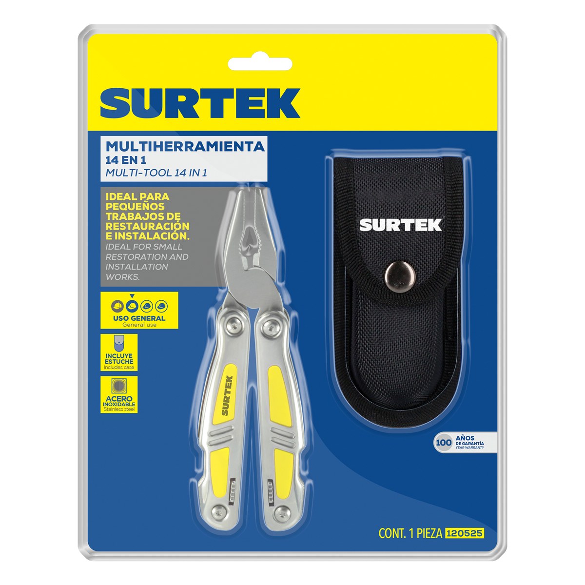 Pinza multiherramienta 14 en 1 Surtek - Imagen 2