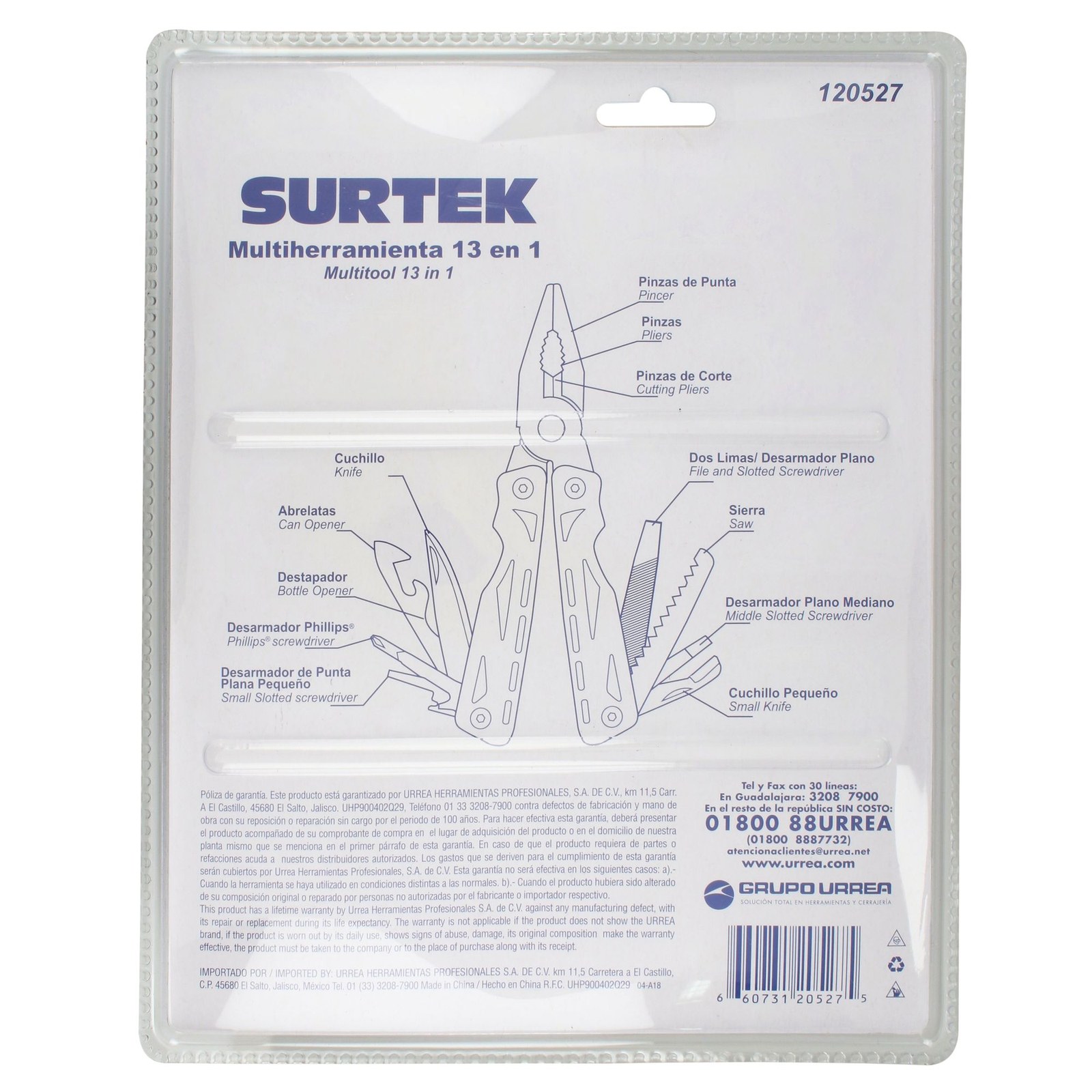 Pinza multiherramienta 13 en 1 Surtek - Imagen 4