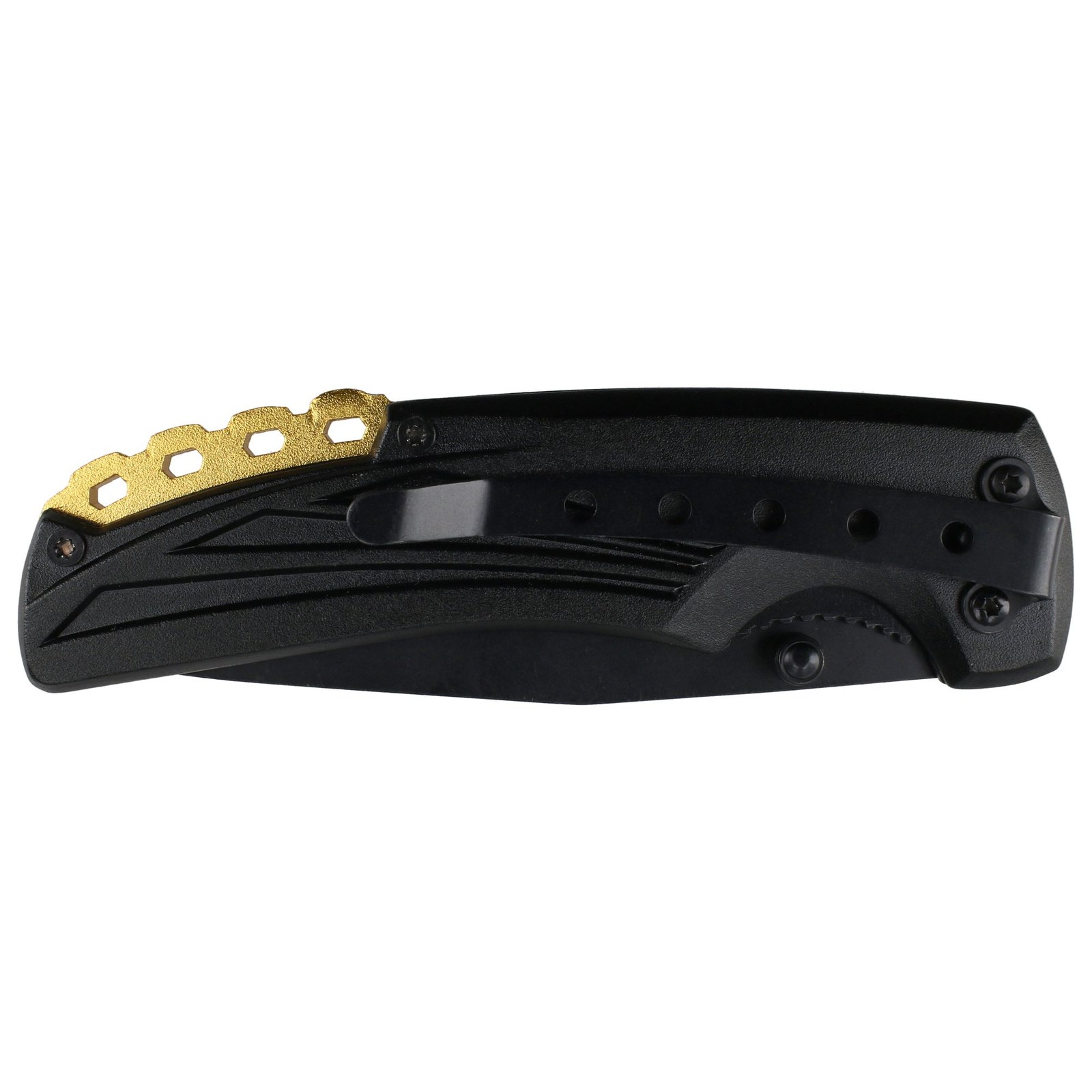Navaja abatible de acero inoxidable con mango bimaterial Surtek - Imagen 4