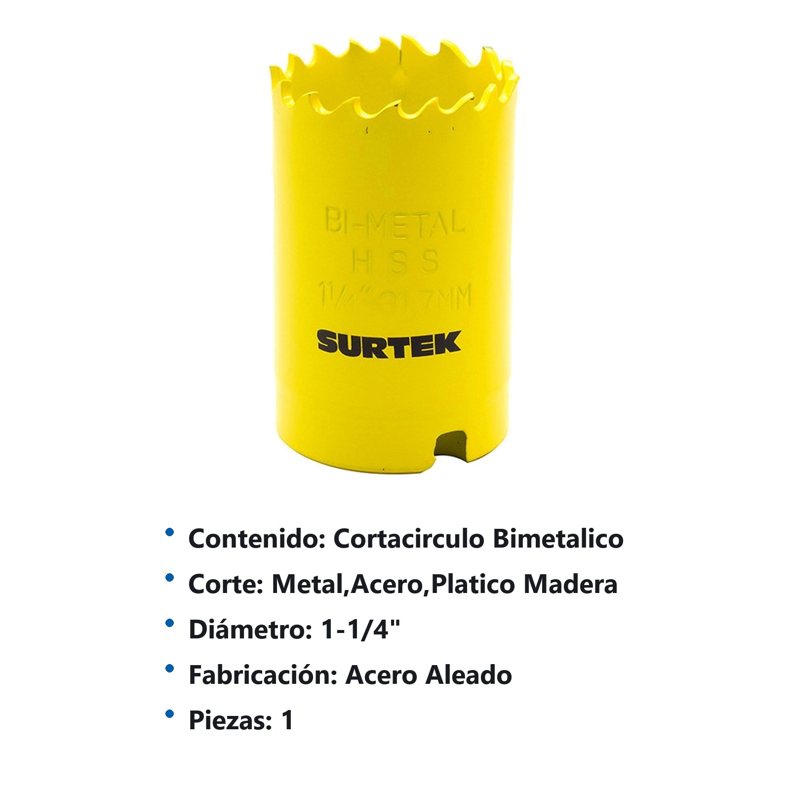 Cortacírculos bimetálico 1-1/4" Surtek - Imagen 3