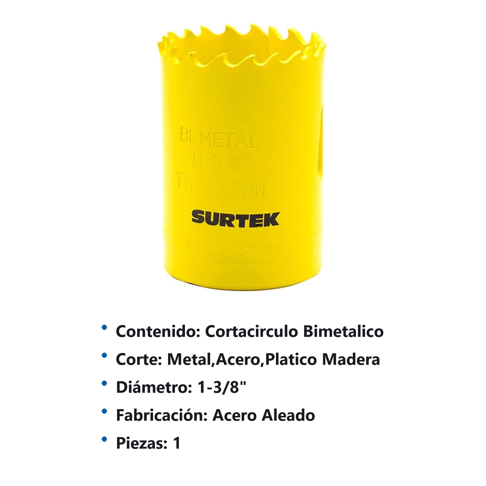 Cortacírculos bimetálico 1-3/8" Surtek - Imagen 3