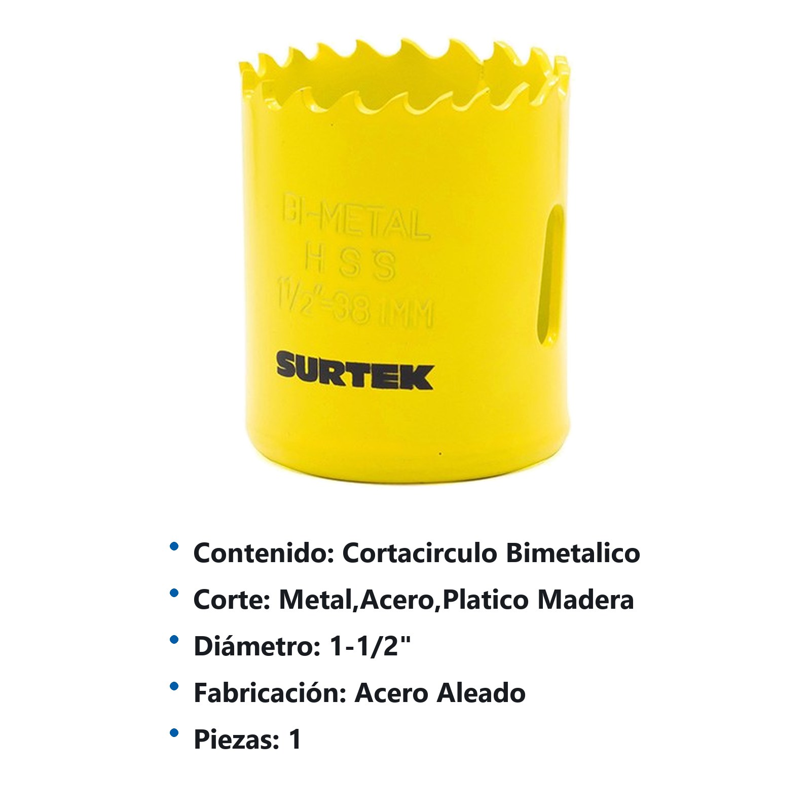 Cortacírculos bimetálico 1-1/2" Surtek - Imagen 3
