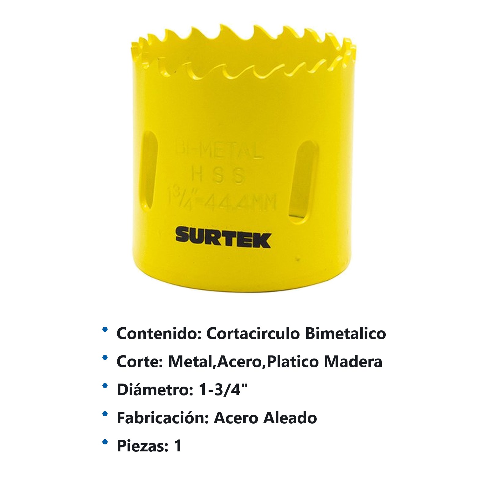 Cortacírculos bimetálico 1-3/4" Surtek - Imagen 3