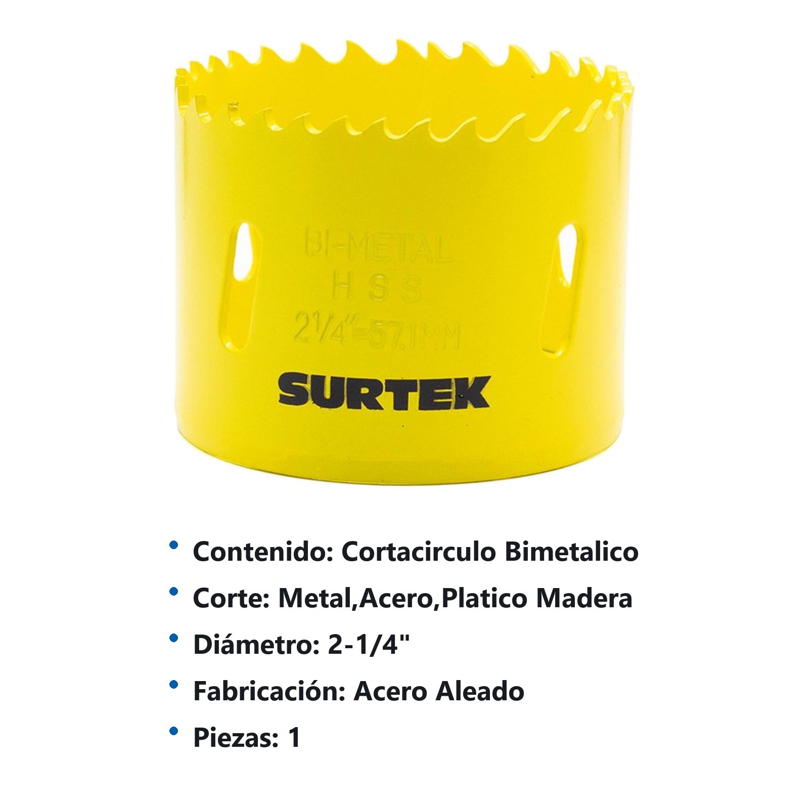 Cortacírculos bimetálico 2-1/4" Surtek - Imagen 3