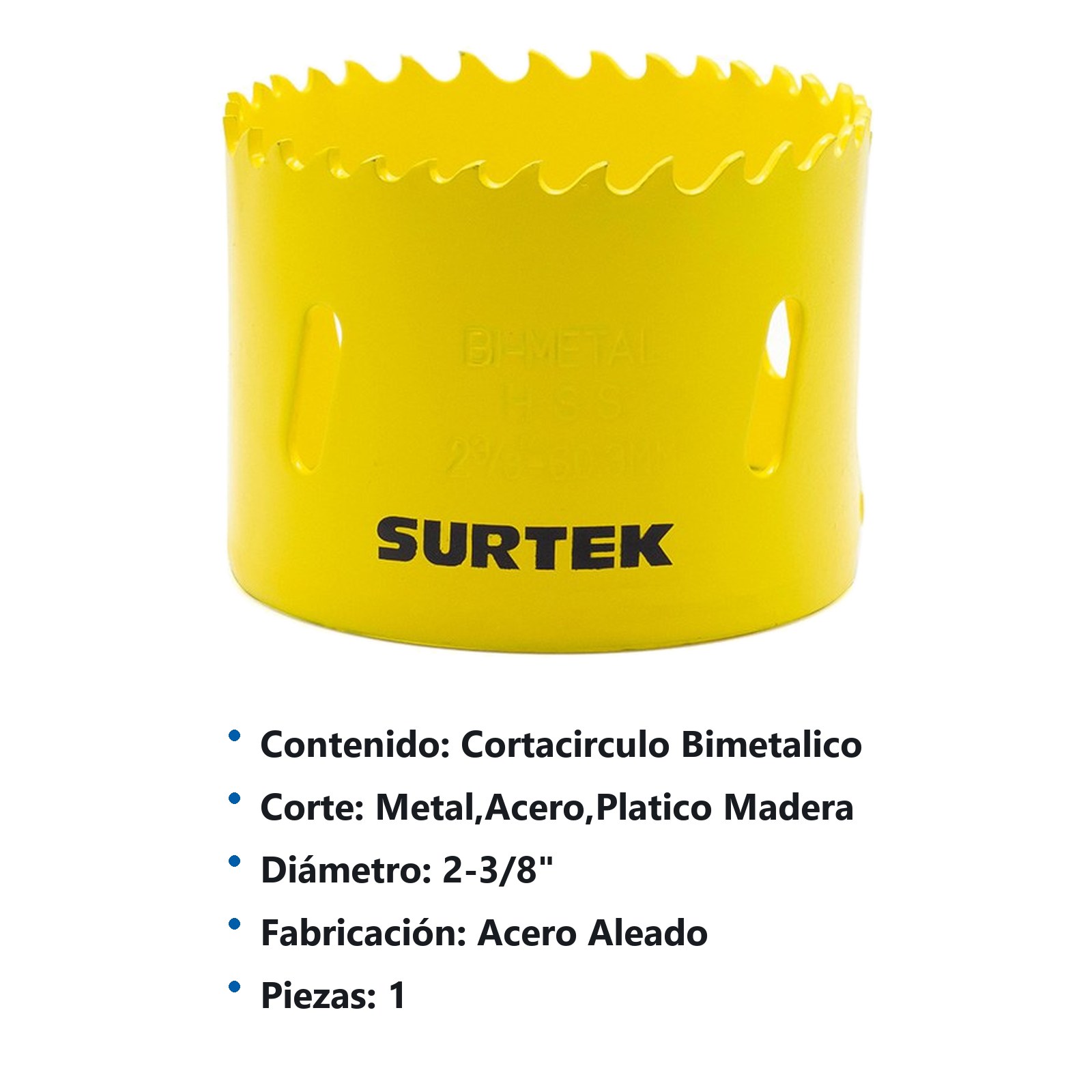 Cortacírculos bimetálico 2-3/8" Surtek - Imagen 3