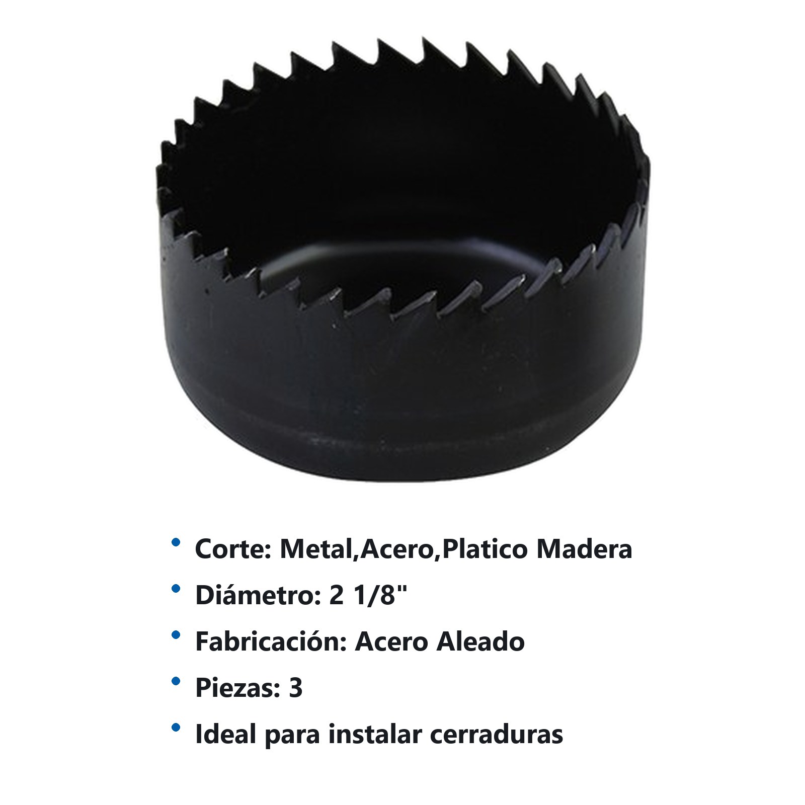 Juego de sierras cortacírculos, 3 piezas Surtek - Imagen 3
