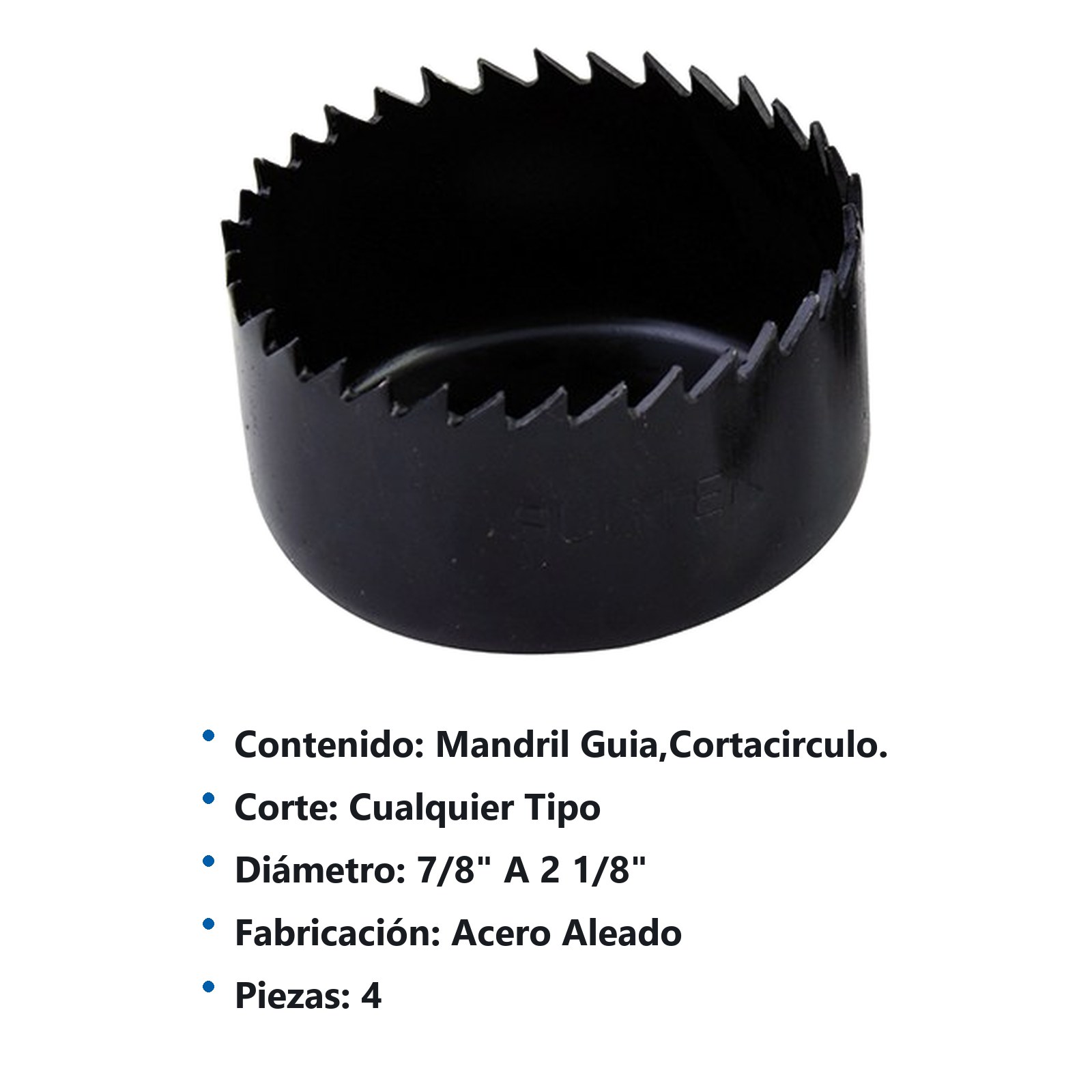 Juego de sierras cortacírculos, 4 piezas Surtek - Imagen 3