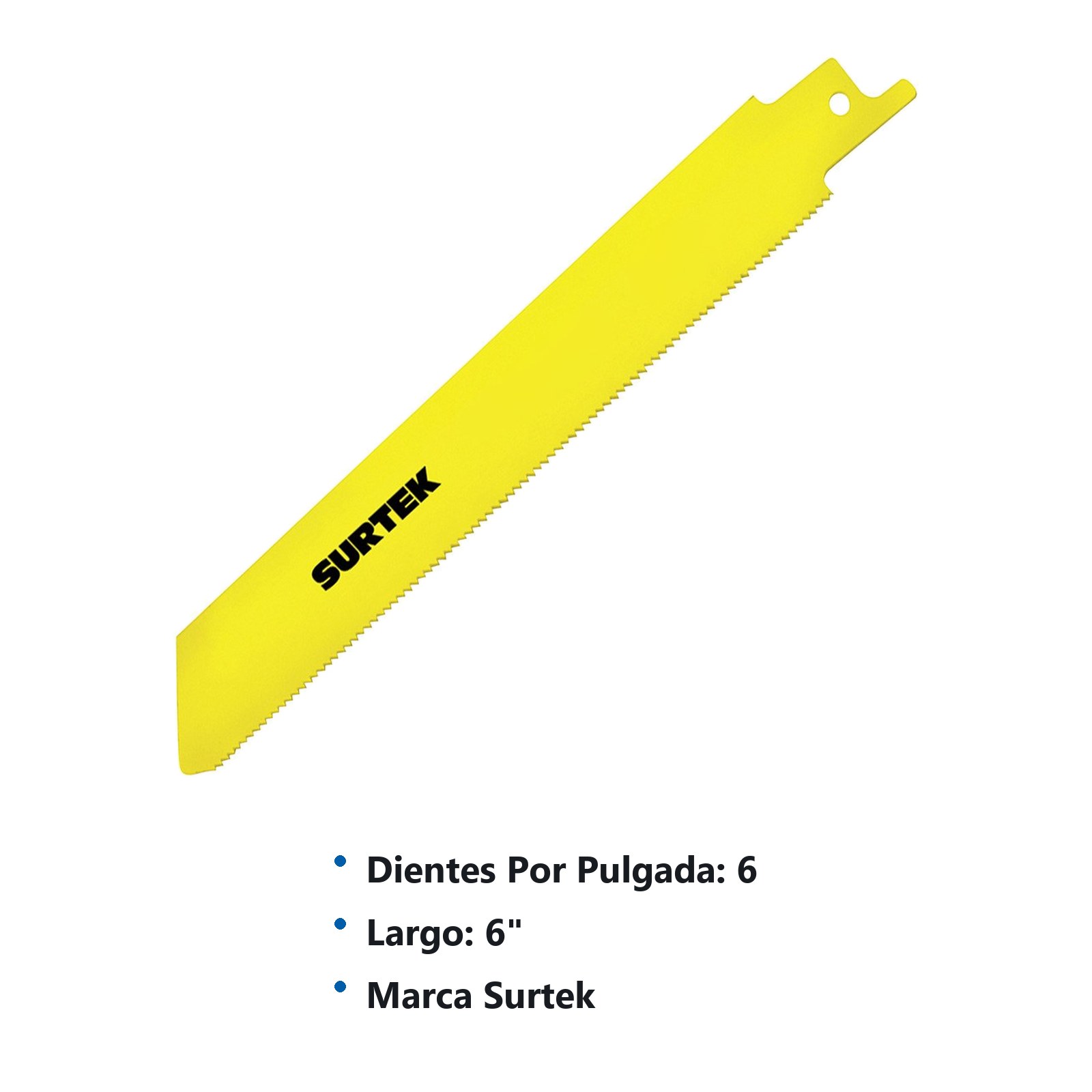 Segueta para sierra sable 6" x 6 DPP, 2 piezas Surtek - Imagen 2