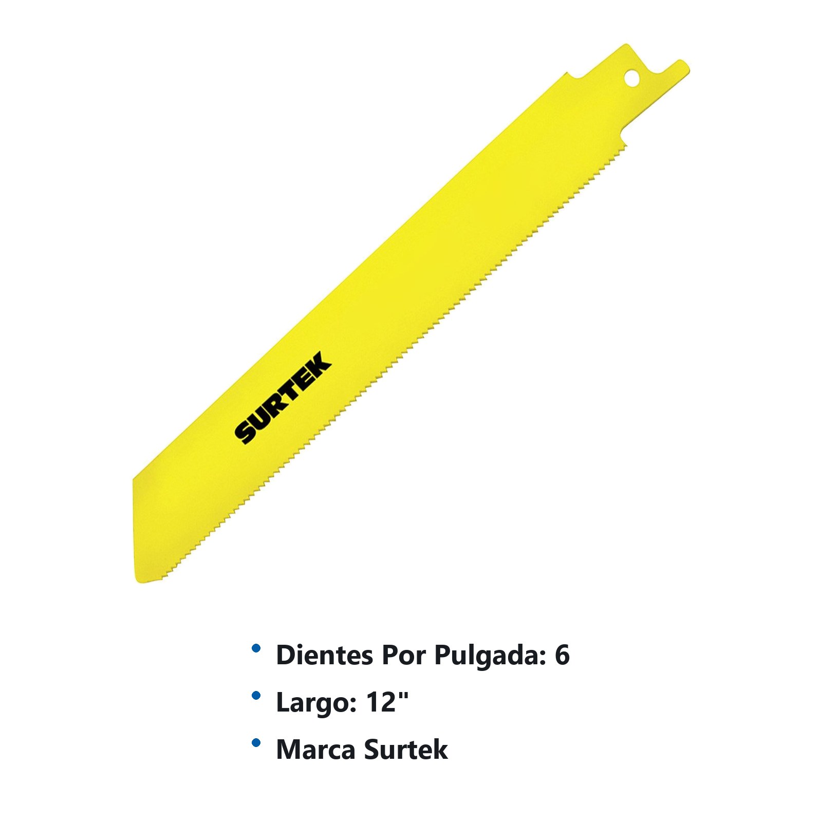 Segueta para sierra sable 12" x 6 DPP, 2 piezas Surtek - Imagen 2