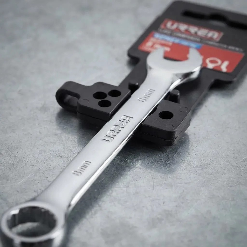 Llave combinada pulido espejo métrica, 12 puntas, 8 mm Urrea - Imagen 3