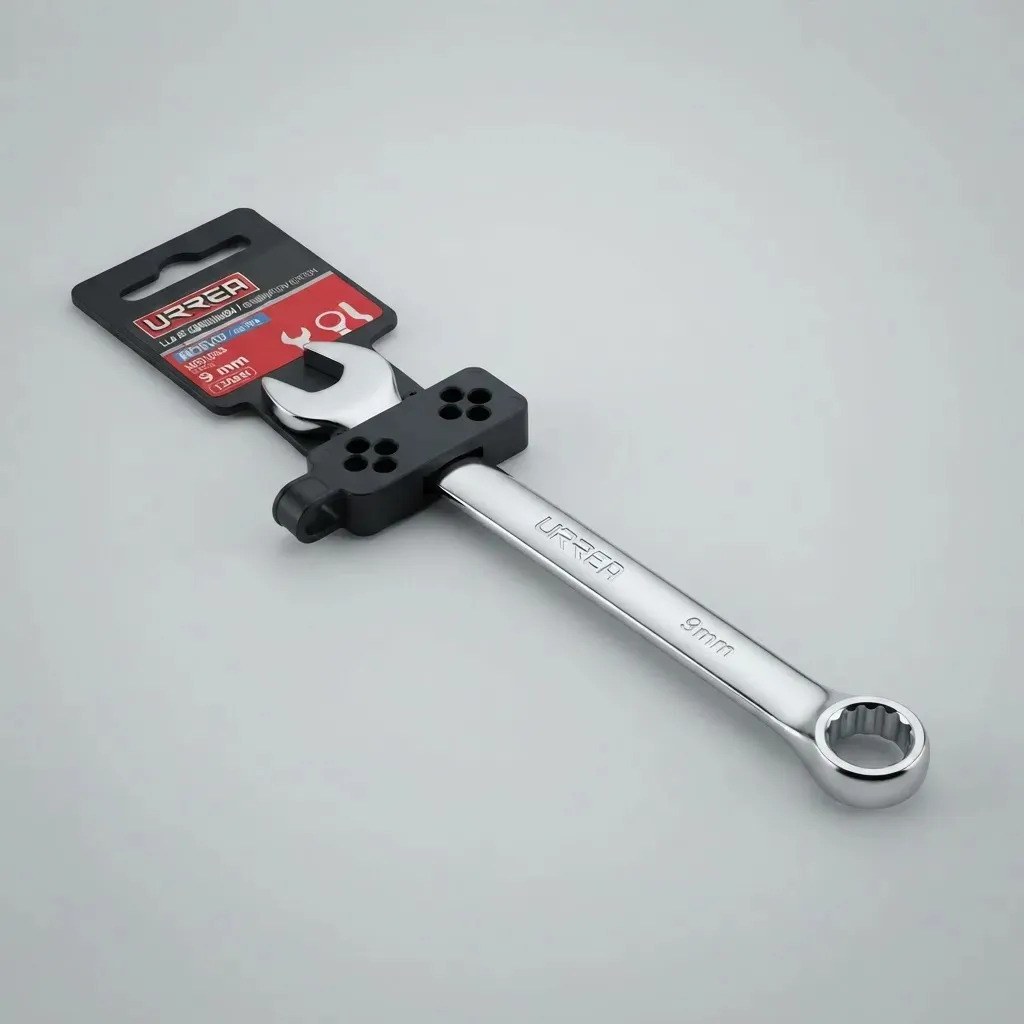 Llave combinada pulido espejo métrica, 12 puntas, 9 mm Urrea - Imagen 3