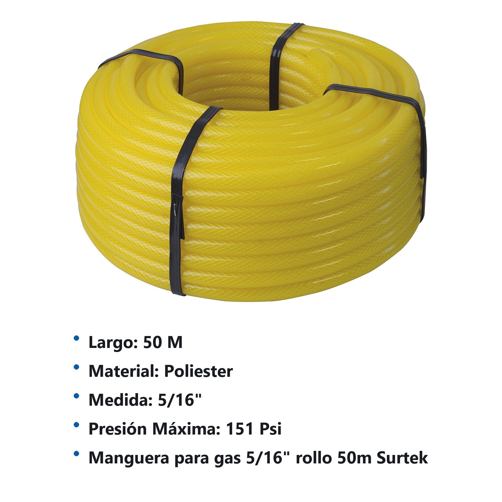Manguera para gas en rollo 5/16", 50 m Surtek - Imagen 2