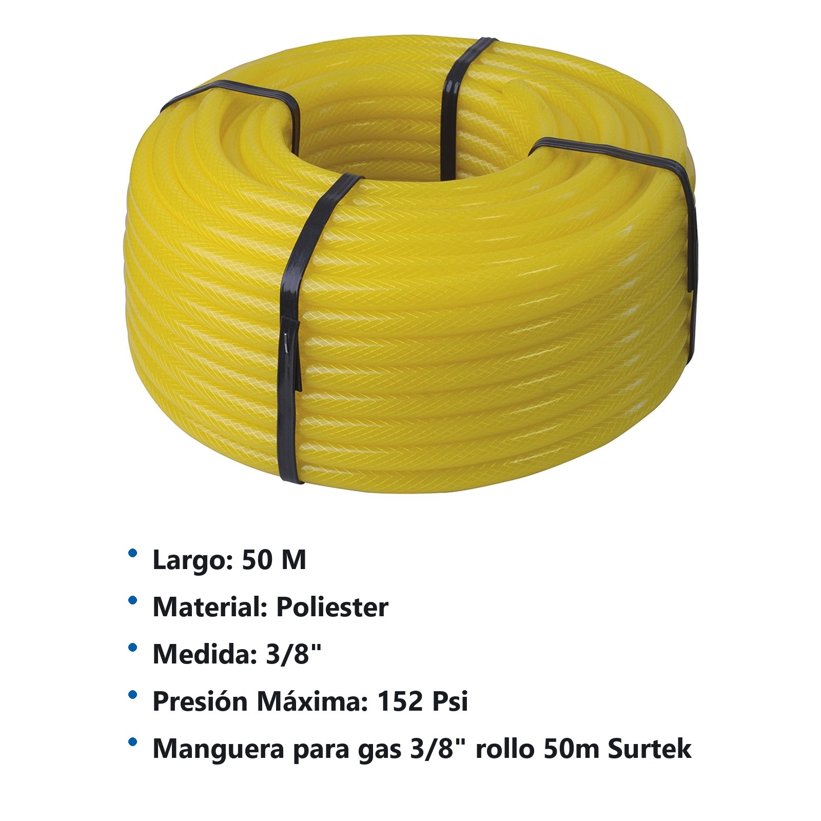 Manguera para gas en rollo 3/8", 50 m Surtek - Imagen 2