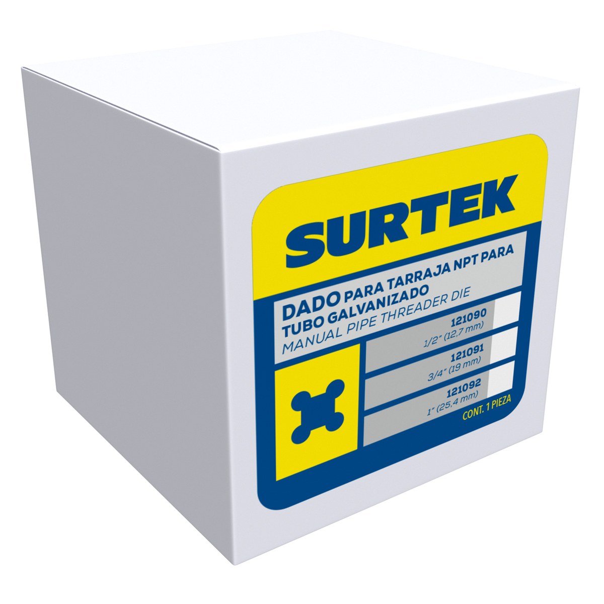 Dado para tarraja de 1/2" NPT Surtek - Imagen 2