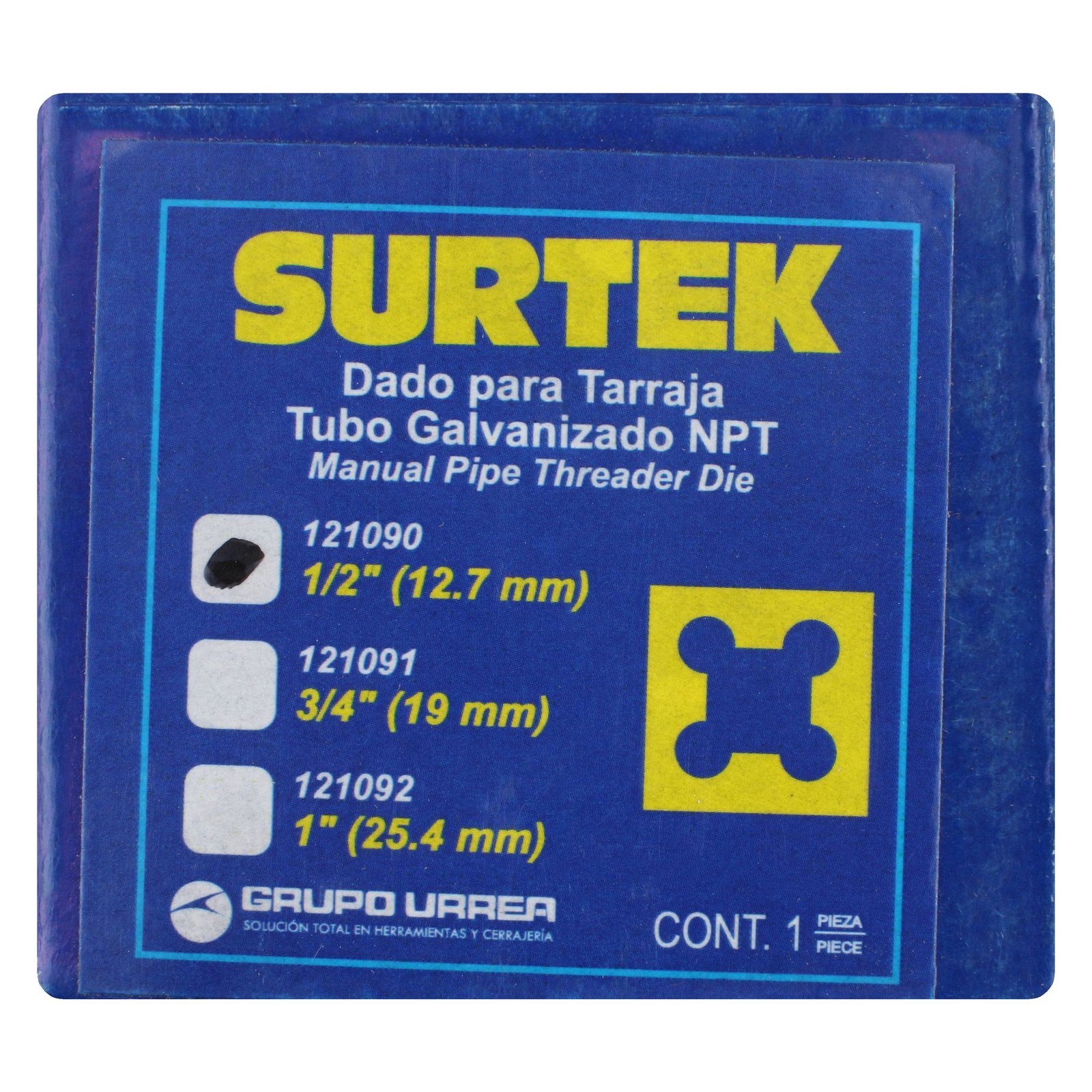 Dado para tarraja de 1/2" NPT Surtek - Imagen 3
