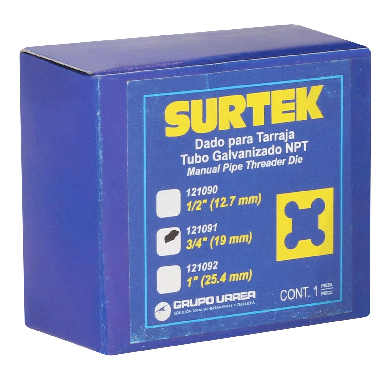 Dado para tarraja de 3/4" NPT Surtek - Imagen 2