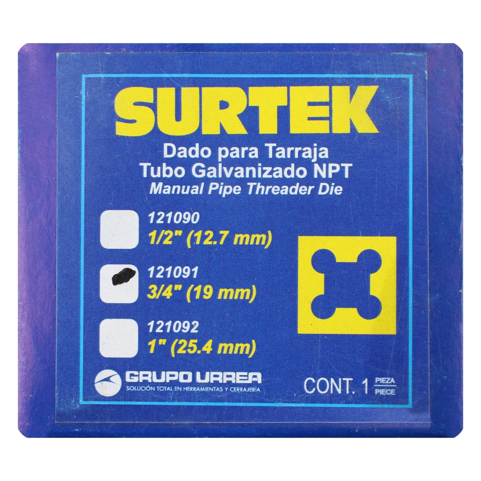 Dado para tarraja de 3/4" NPT Surtek - Imagen 3