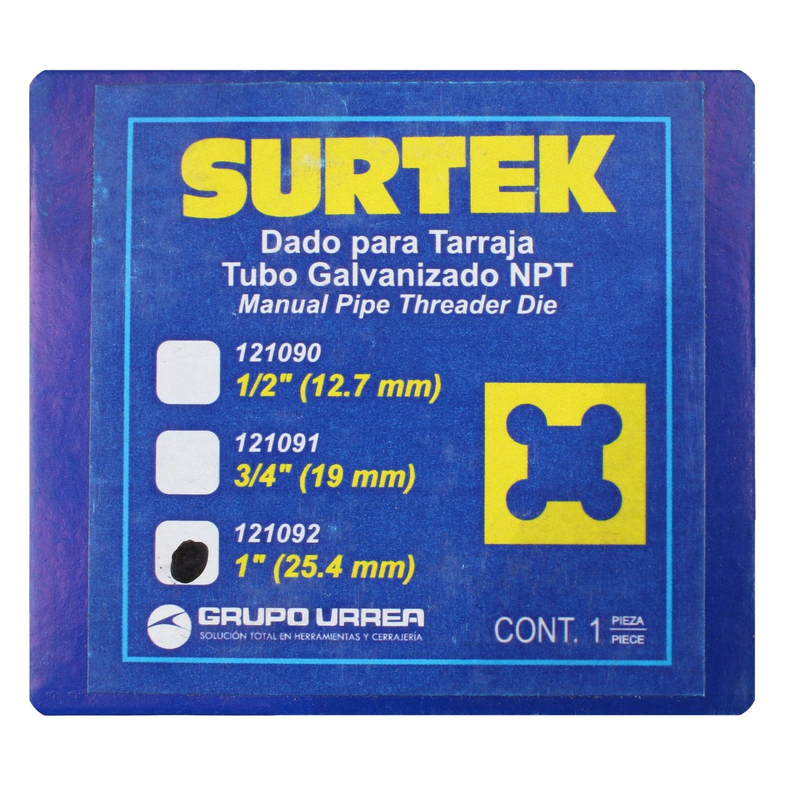 Dado para tarraja de 1" NPT Surtek - Imagen 3