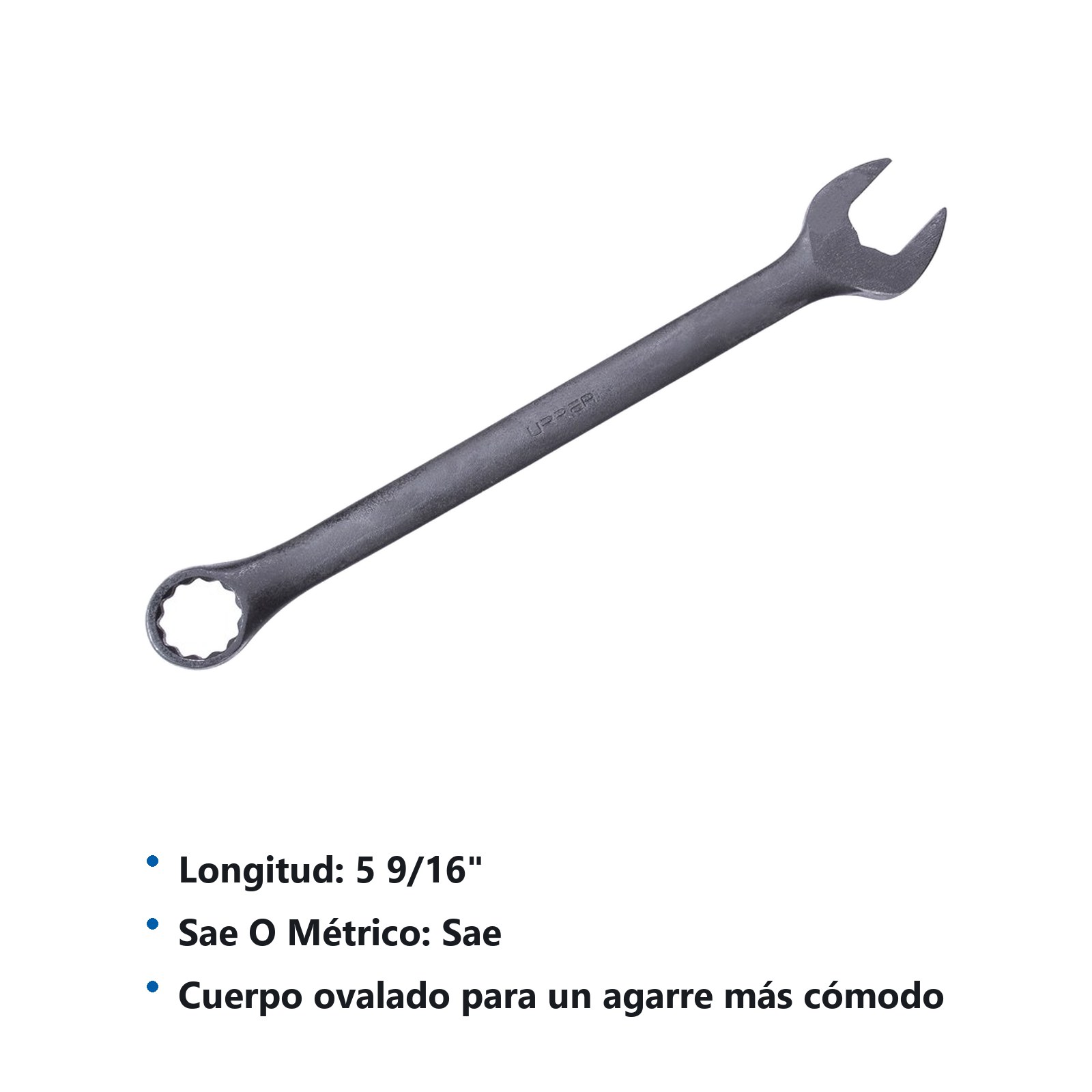 Llave combinada fosfatizada en pulgadas, 12 puntas, 5/16" Urrea - Imagen 3