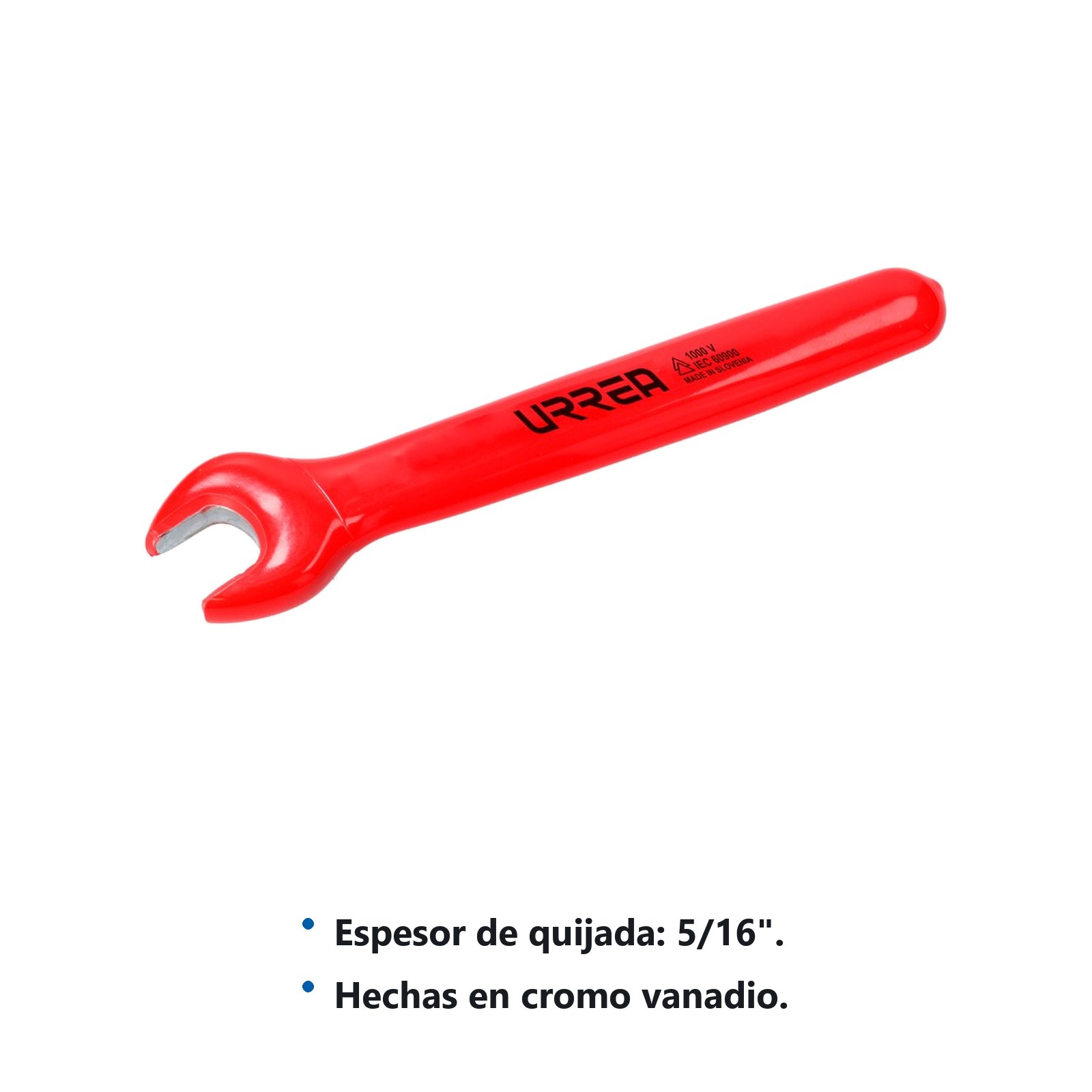 Llave española 1000 V métrica de 12 mm Urrea - Imagen 2