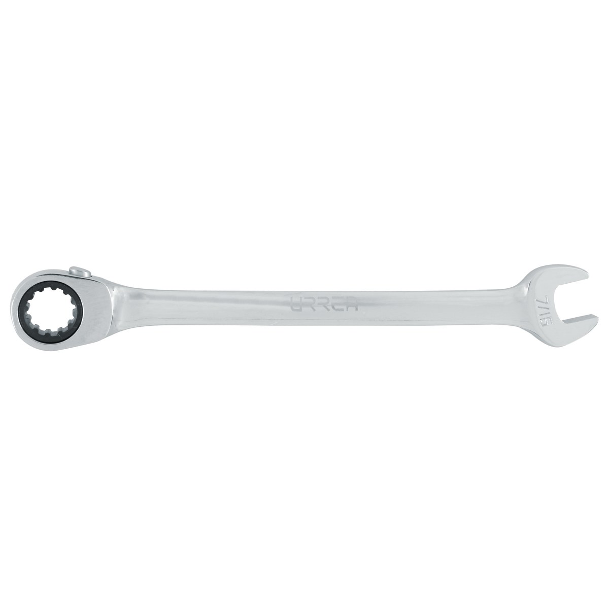 Llave combinada pulido espejo de matraca spline reversible en pulgadas, 7/16" Urrea - Imagen 2