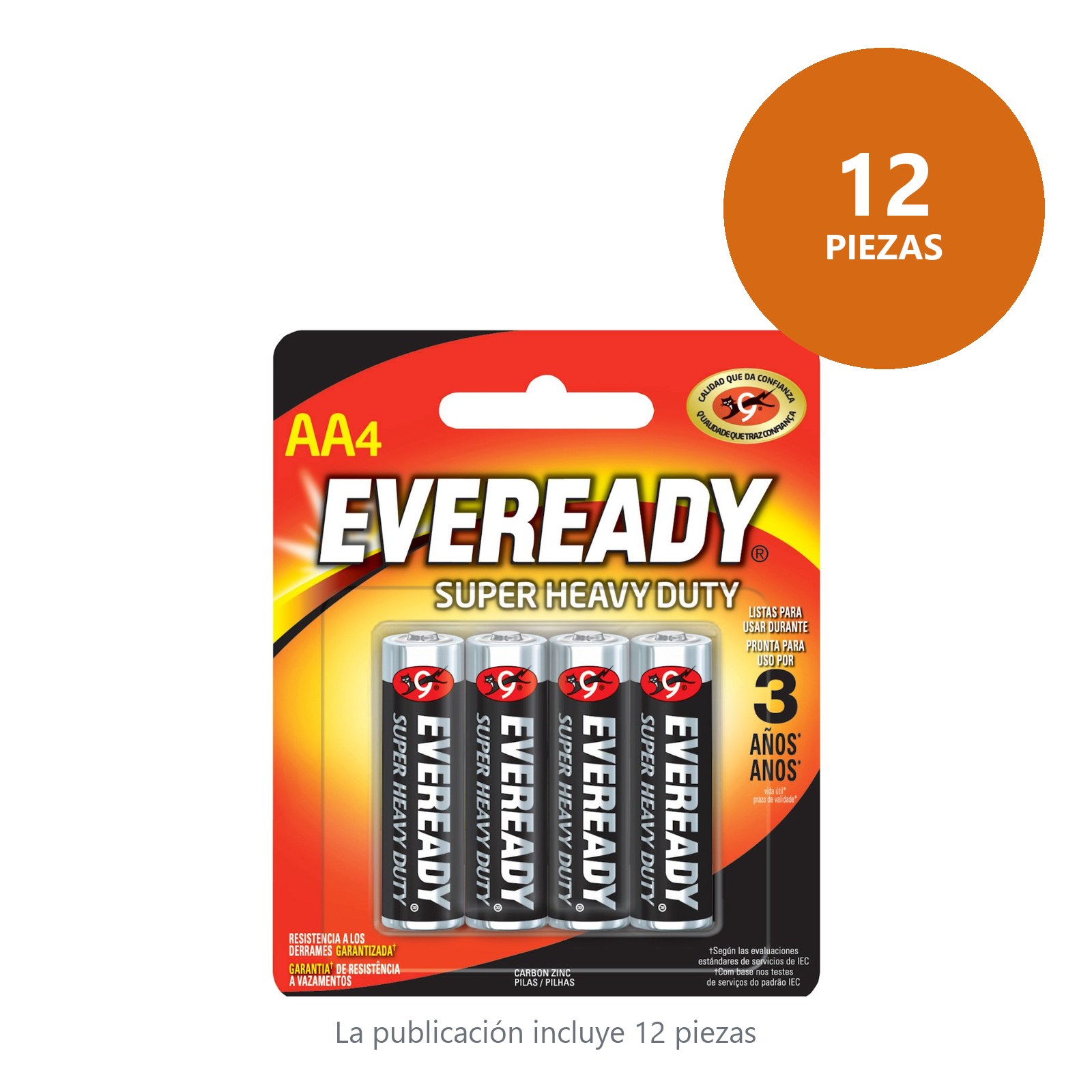 Pila alcalina Eveready® "AA",  4 piezas Surtek - Imagen 2