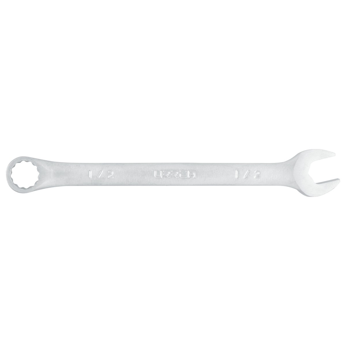 Llave combinada satinada en pulgadas, 12 puntas, 1/2" Urrea - Imagen 2