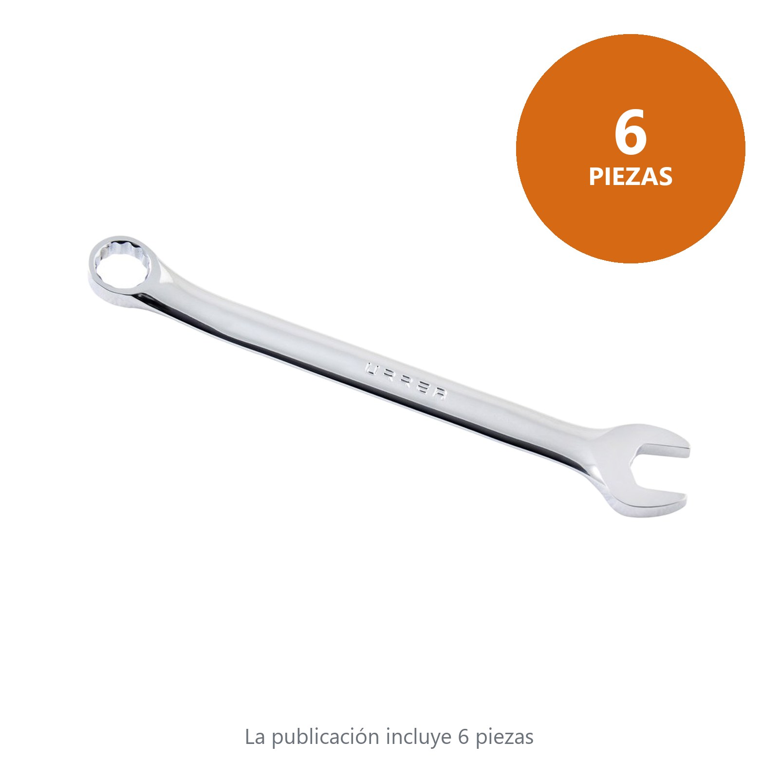 Llave combinada pulido espejo métrica, 12 puntas, 20 mm Urrea - Imagen 2
