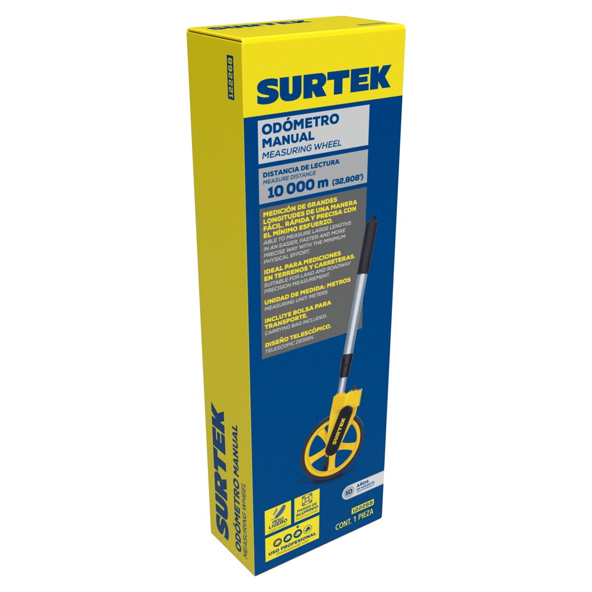 Odómetro para interiores 10,000 m rueda de 6" Surtek - Imagen 2