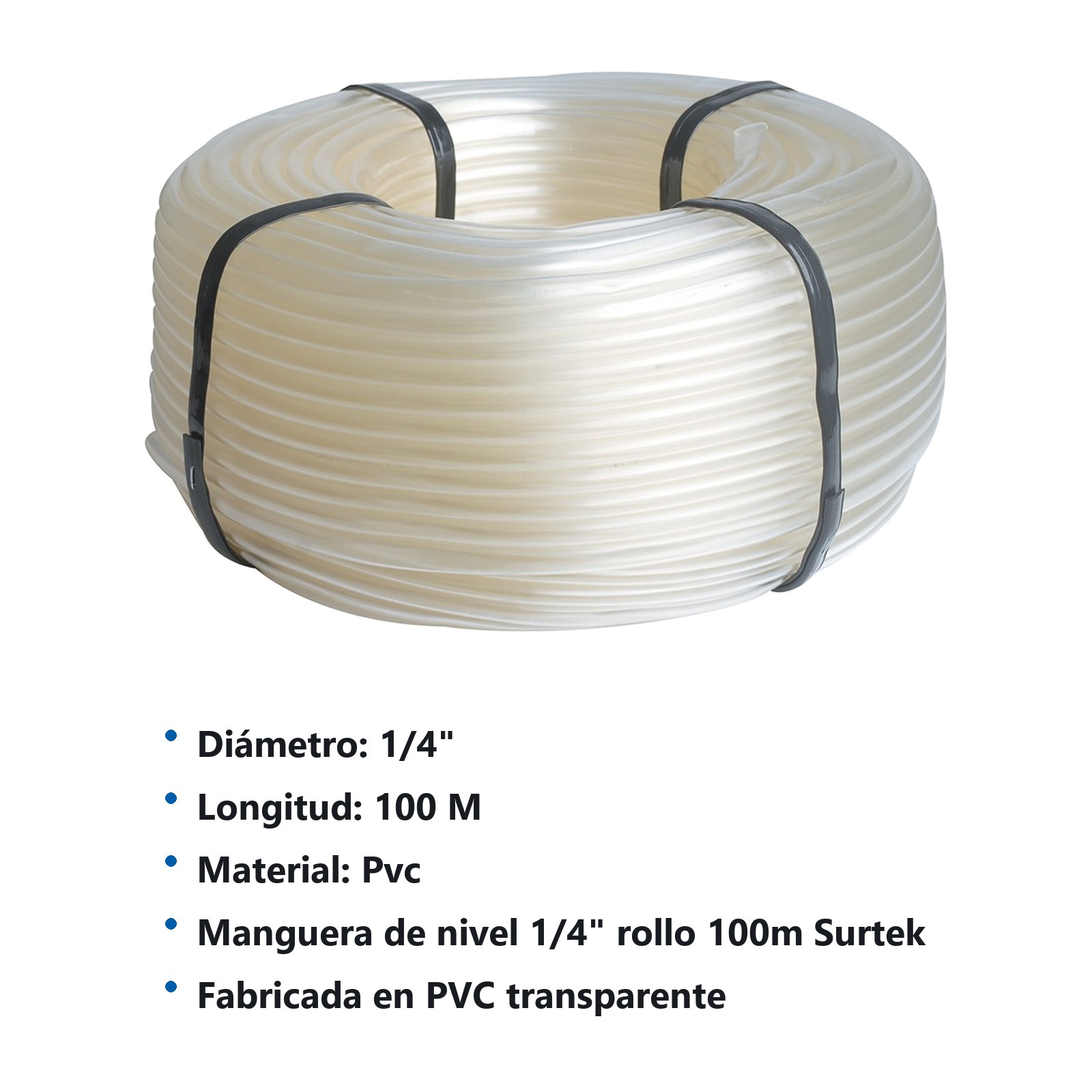 Manguera de nivel en rollo 1/4", 100 m Surtek - Imagen 3
