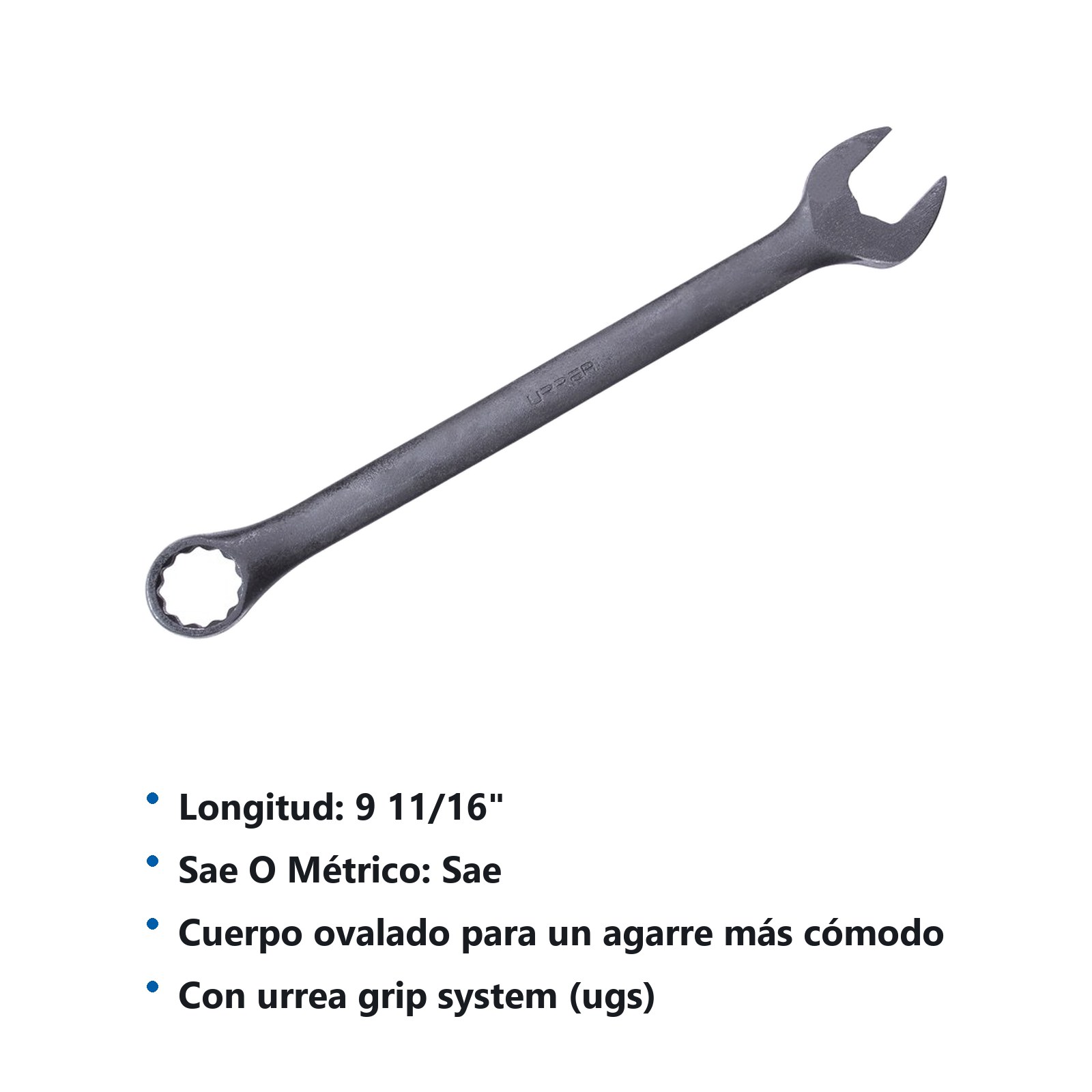 Llave combinada fosfatizada en pulgadas, 12 puntas, 3/4" Urrea - Imagen 3