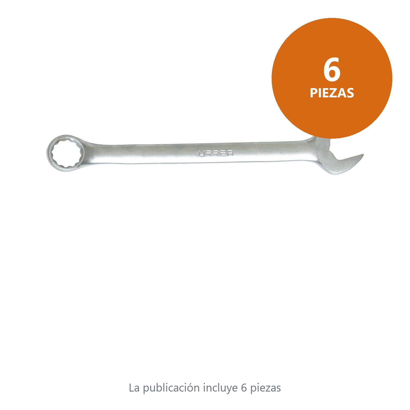 Llave combinada satinada métrica, 12 puntas, 30 mm Urrea - Imagen 2