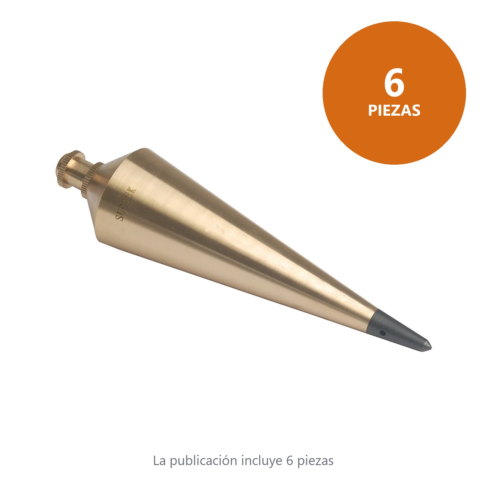 Plomada de latón 454 g Surtek - Imagen 2