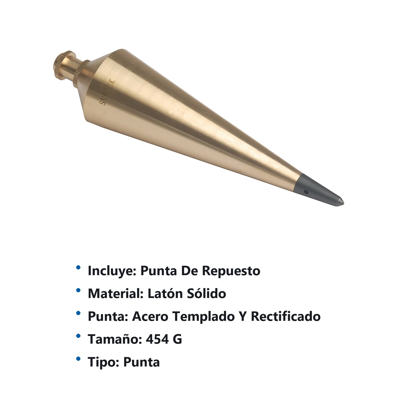 Plomada de latón 454 g Surtek - Imagen 3