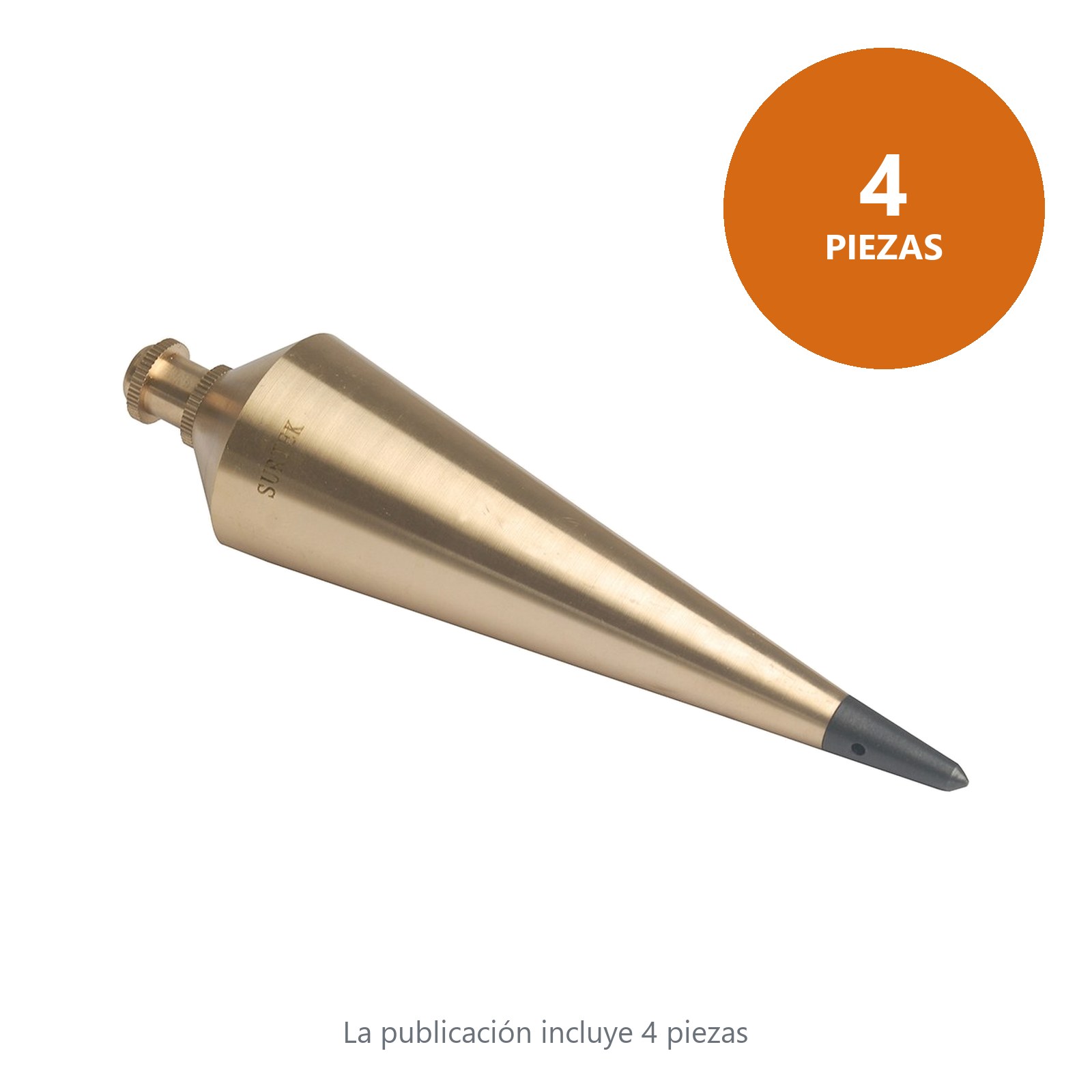 Plomada de latón 680 g Surtek - Imagen 2