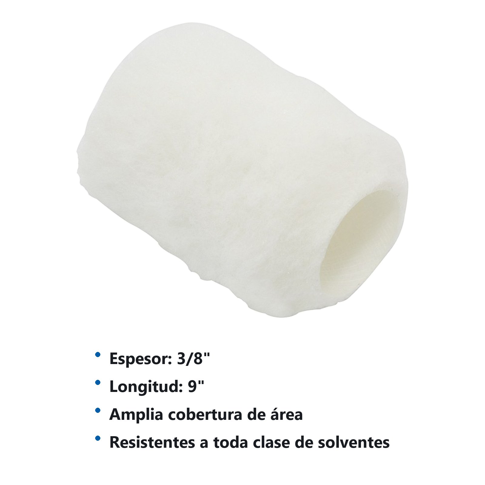 Repuesto de rodillo para pintar de poliéster 9" x 3/4" Surtek - Imagen 2