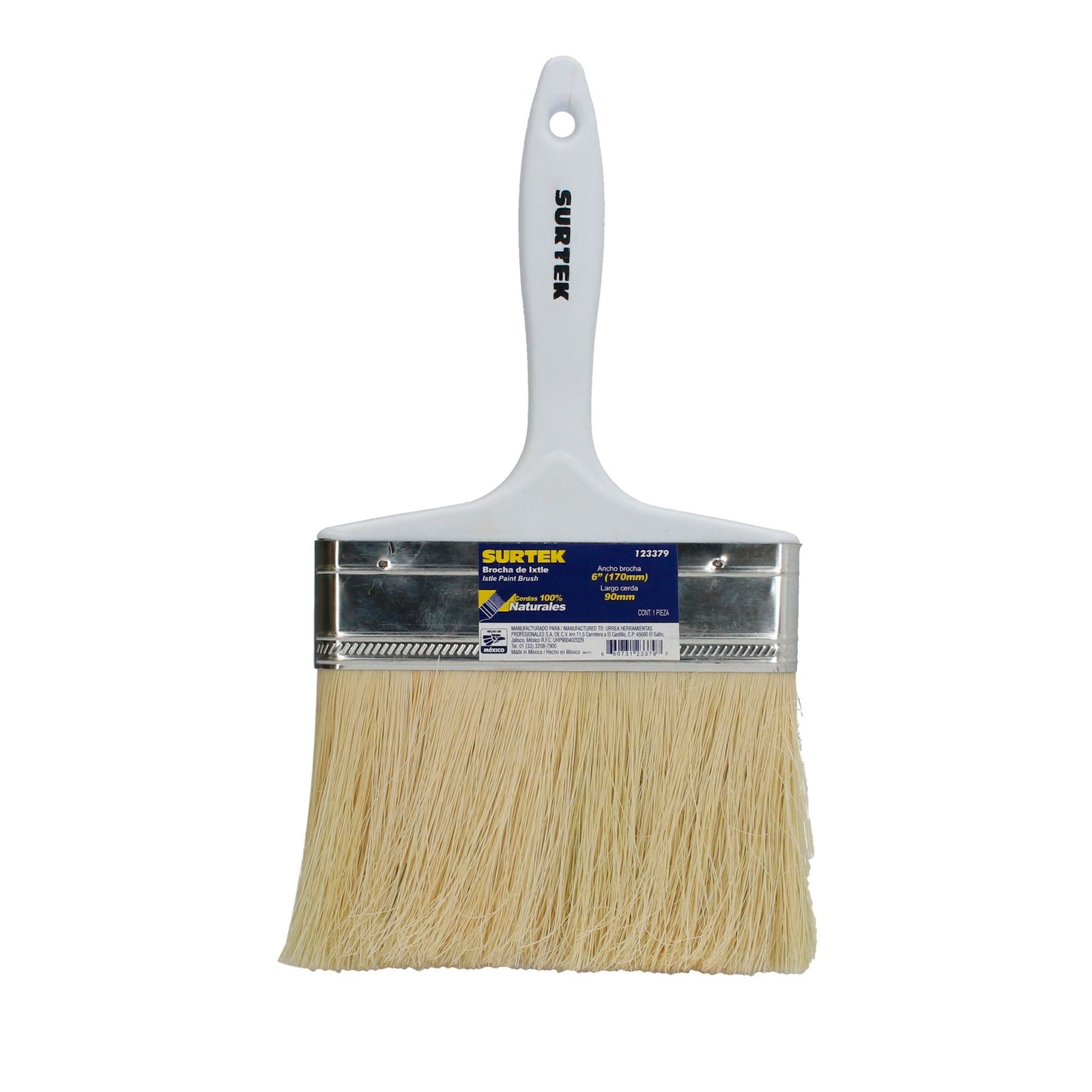 Brocha de cerdas ixtle con mango plástico 6" Surtek - Imagen 2