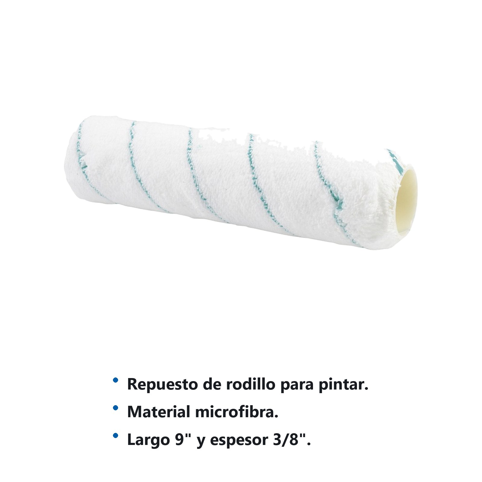 Repuesto de rodillo para pintar de microfibra 9" x 3/8" Surtek - Imagen 2