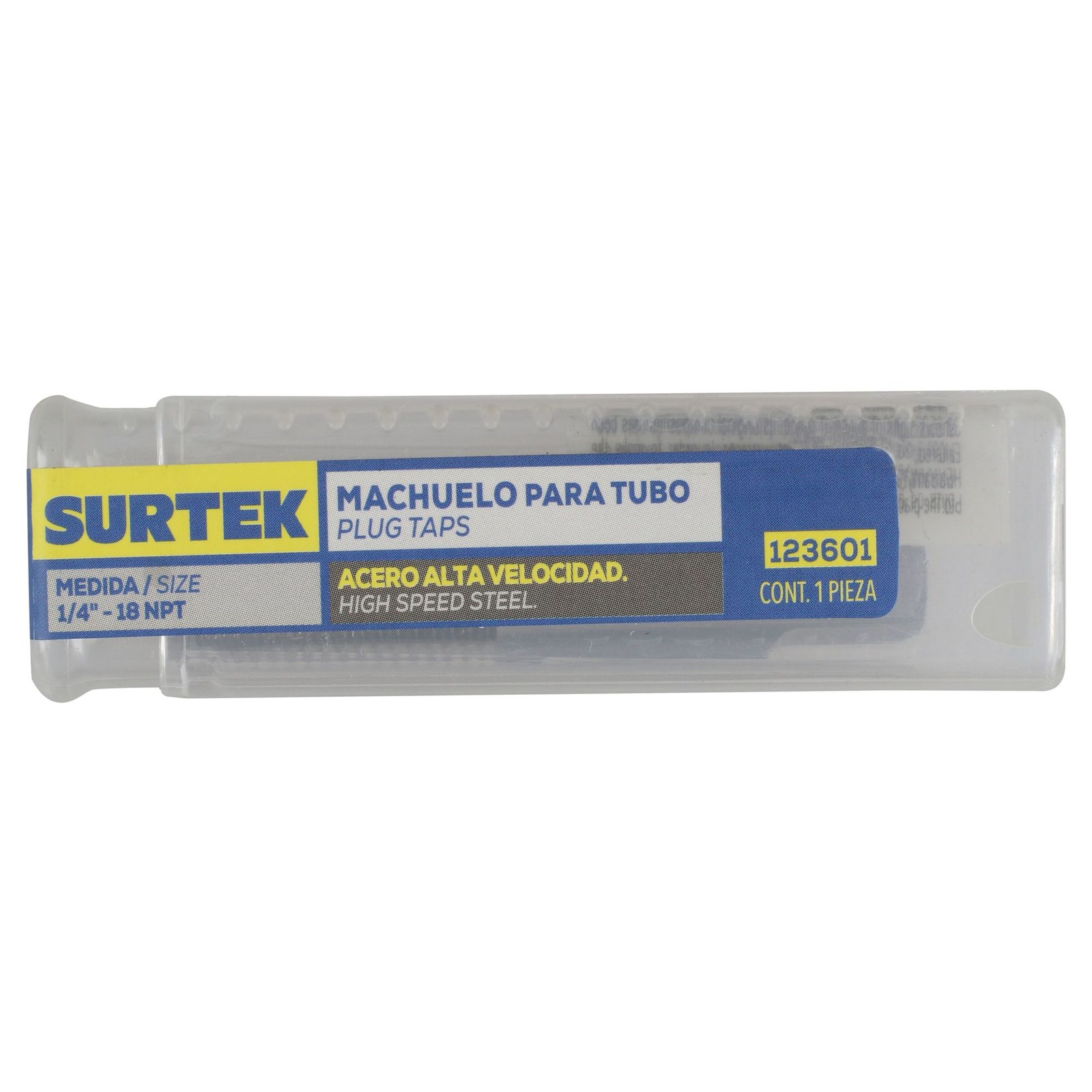 Machuelos de acero de alta velocidad para tubo 1/4-18NPT Surtek - Imagen 2