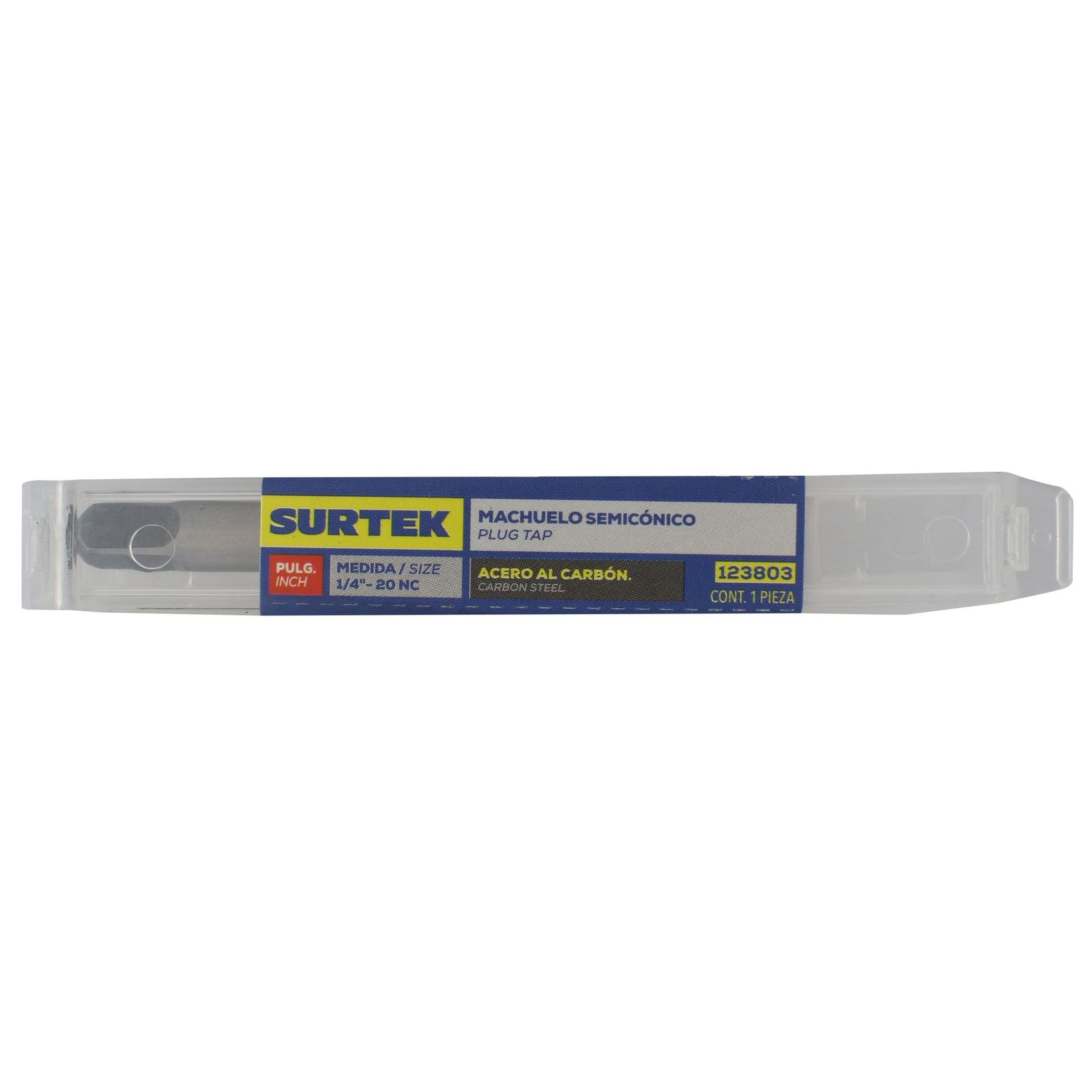 Machuelo de acero al carbón 1/4"-20NC Surtek - Imagen 2