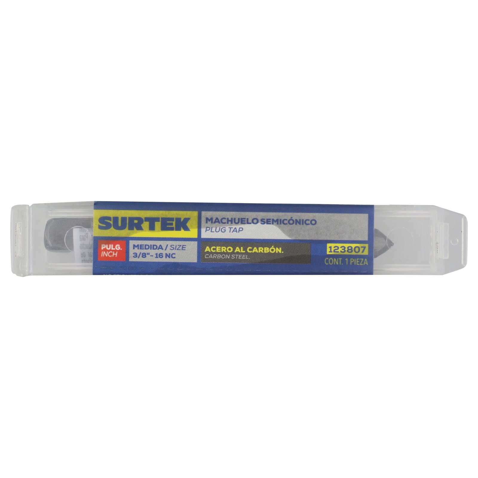 Machuelo de acero al carbón 3/8"-16NC Surtek - Imagen 2