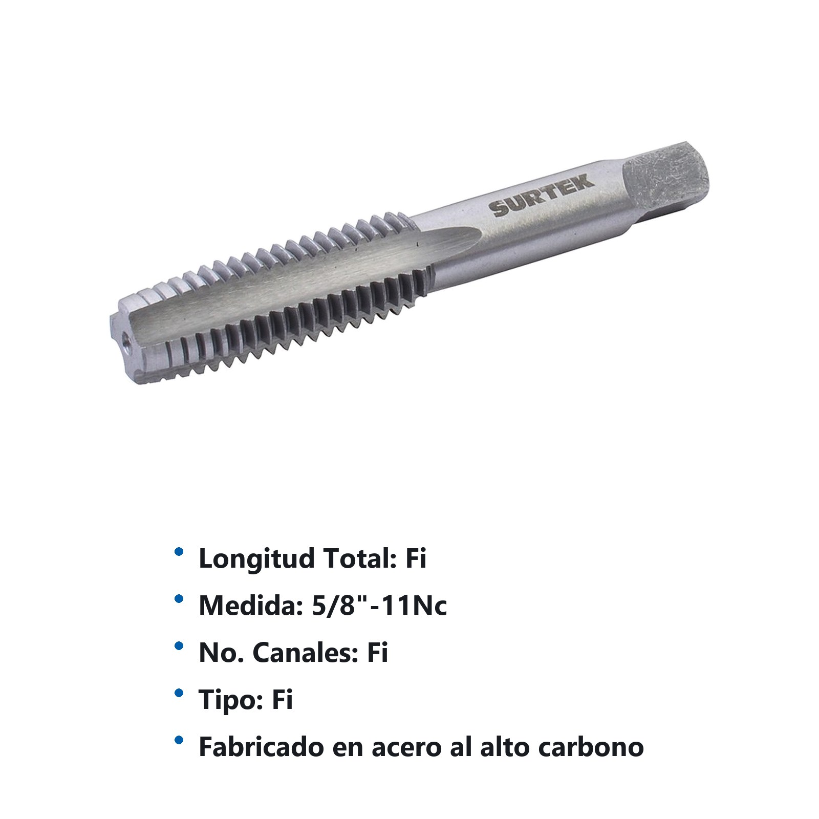 Machuelo de acero al carbón 5/8"-11NC Surtek - Imagen 2