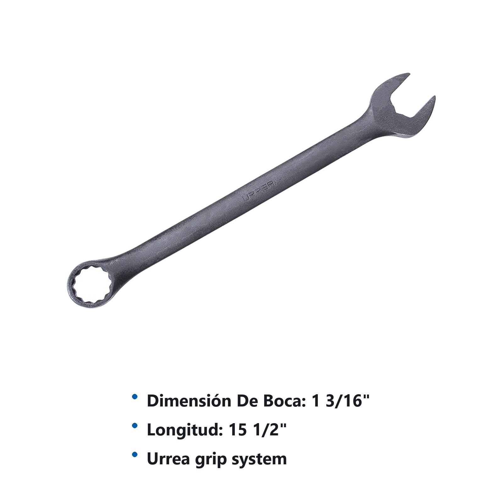 Llave combinada fosfatizada en pulgadas, 12 puntas, 1-3/16 Urrea - Imagen 2