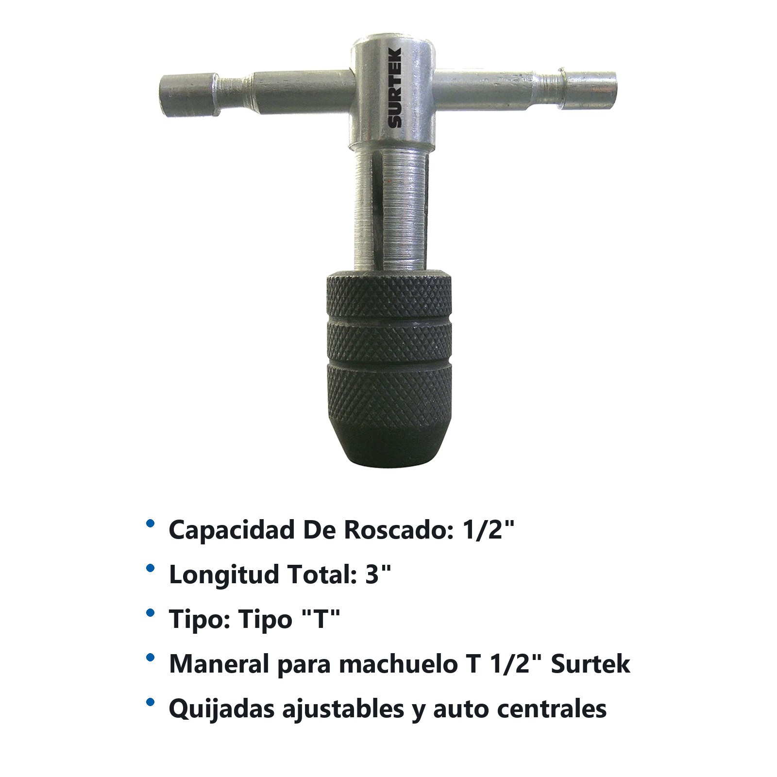 Maneral en "T" para machuelo 1/2" Surtek - Imagen 2