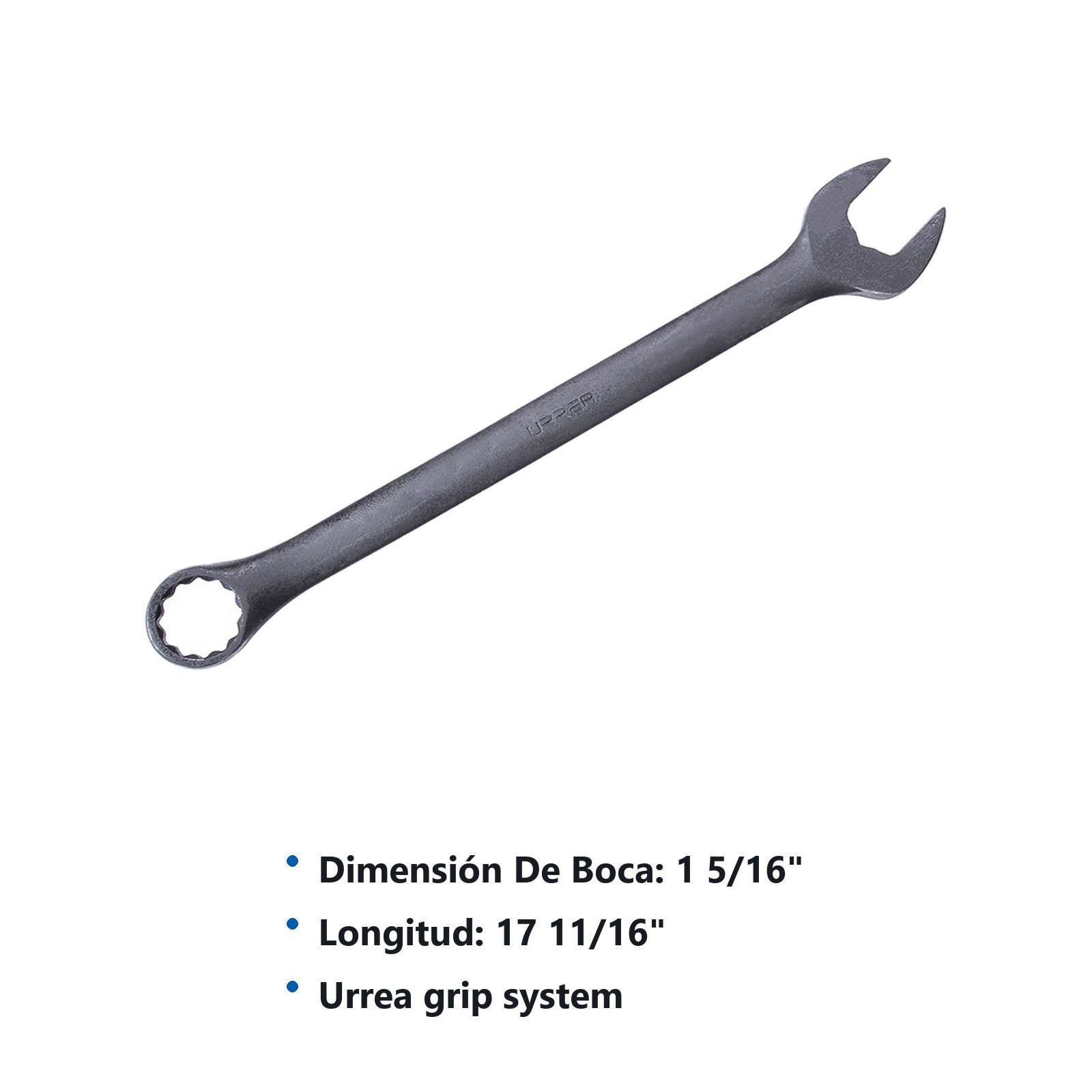 Llave combinada fosfatizada en pulgadas, 12 puntas, 1-5/16" Urrea - Imagen 2
