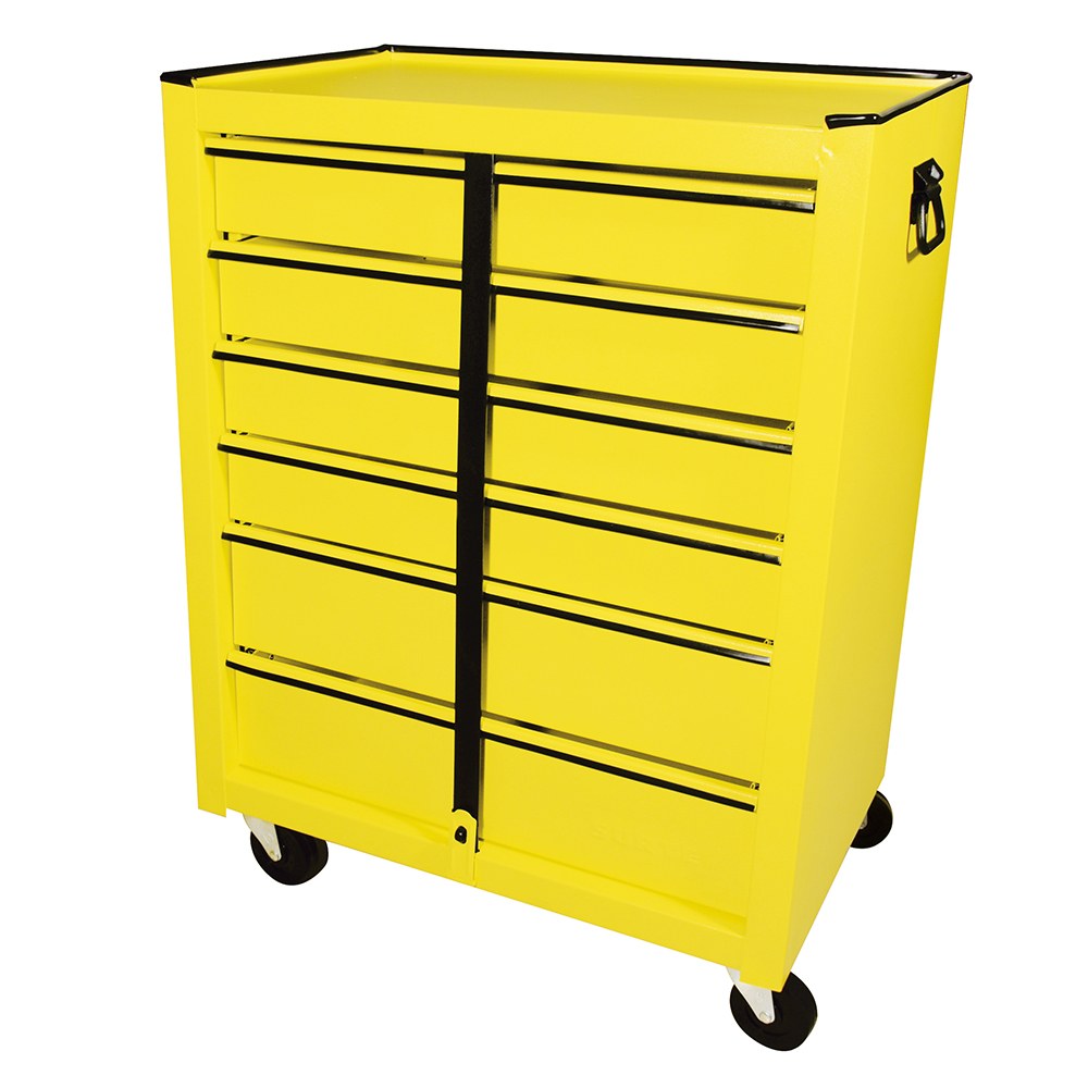 Gabinete móvil con 6 gavetas color amarillo 25" Surtek